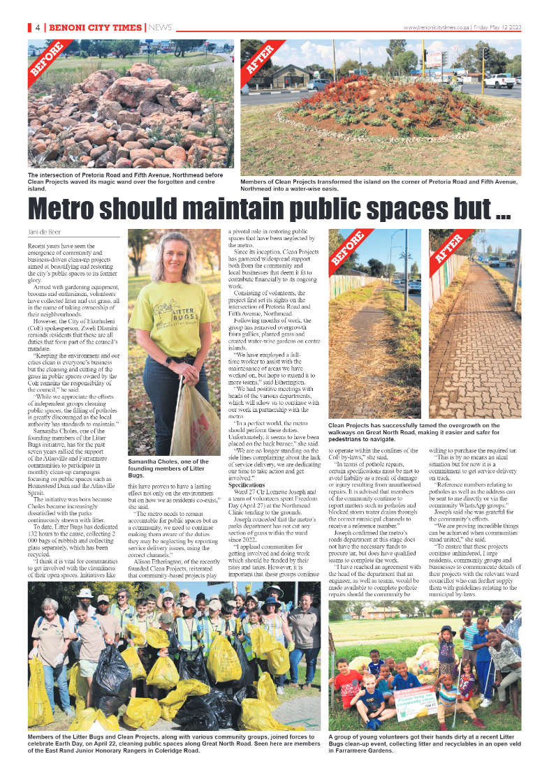 Benoni City Times 12 May 2023 page 4