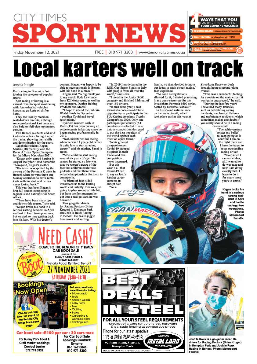 Benoni City Times 12 November 2021 page 12