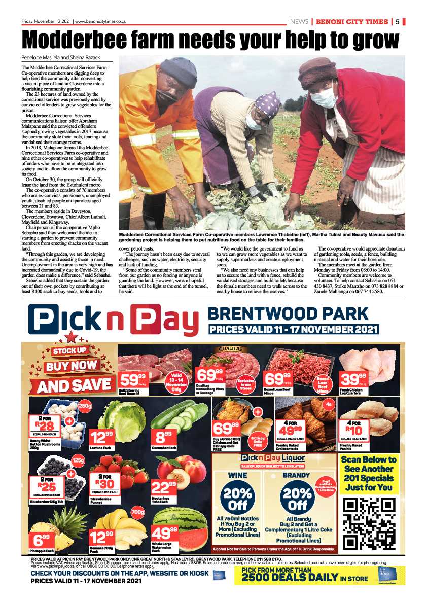 Benoni City Times 12 November 2021 page 5