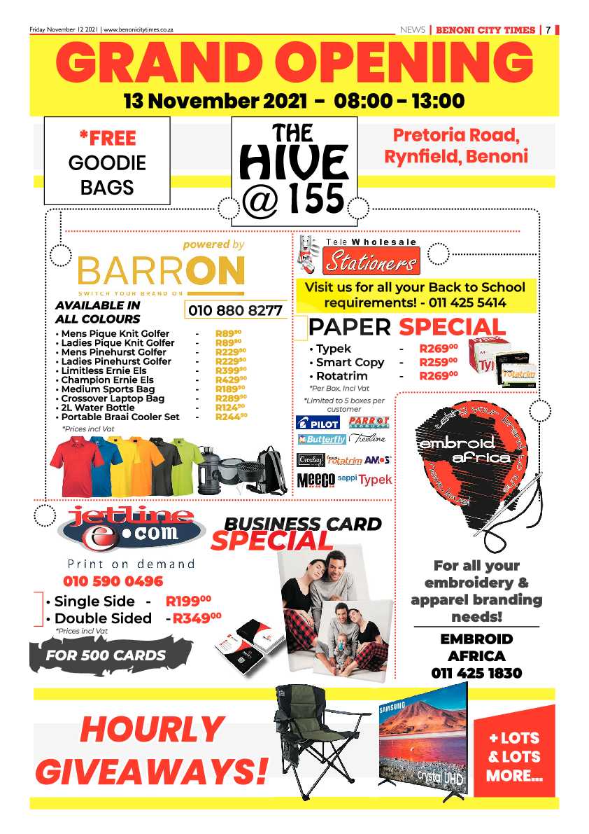Benoni City Times 12 November 2021 page 7