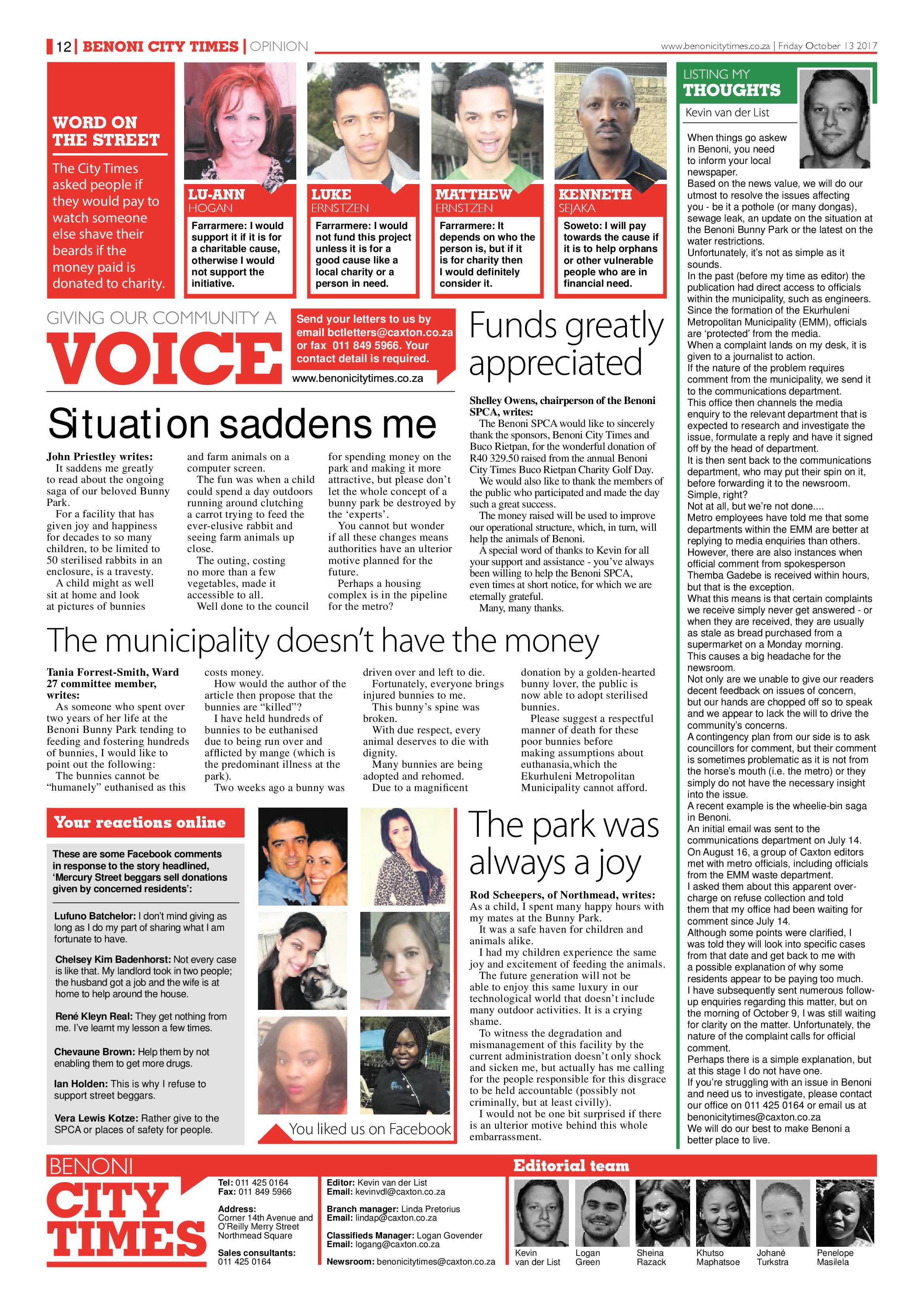 Benoni City Times 12 October 2017 page 12