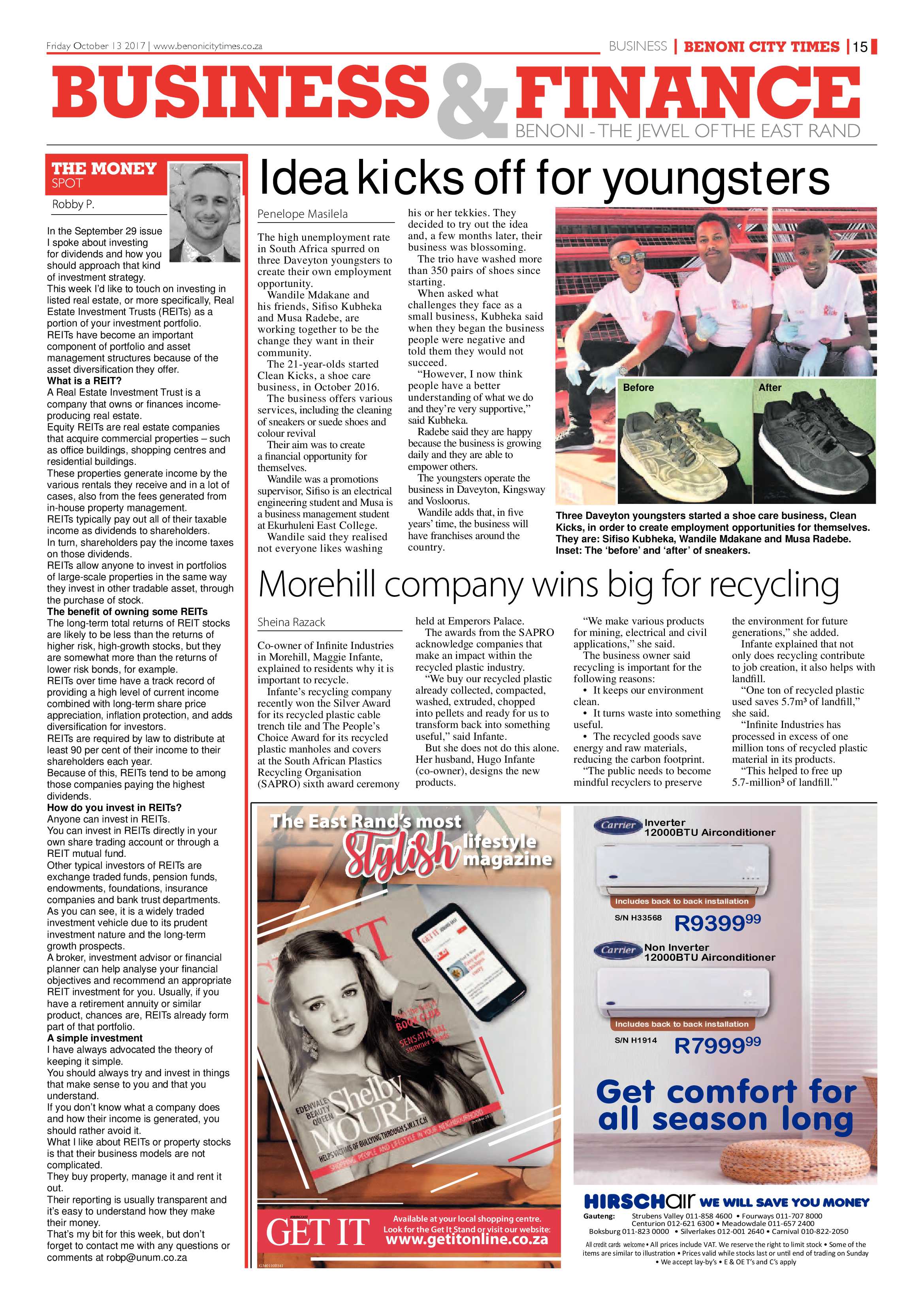Benoni City Times 12 October 2017 page 15
