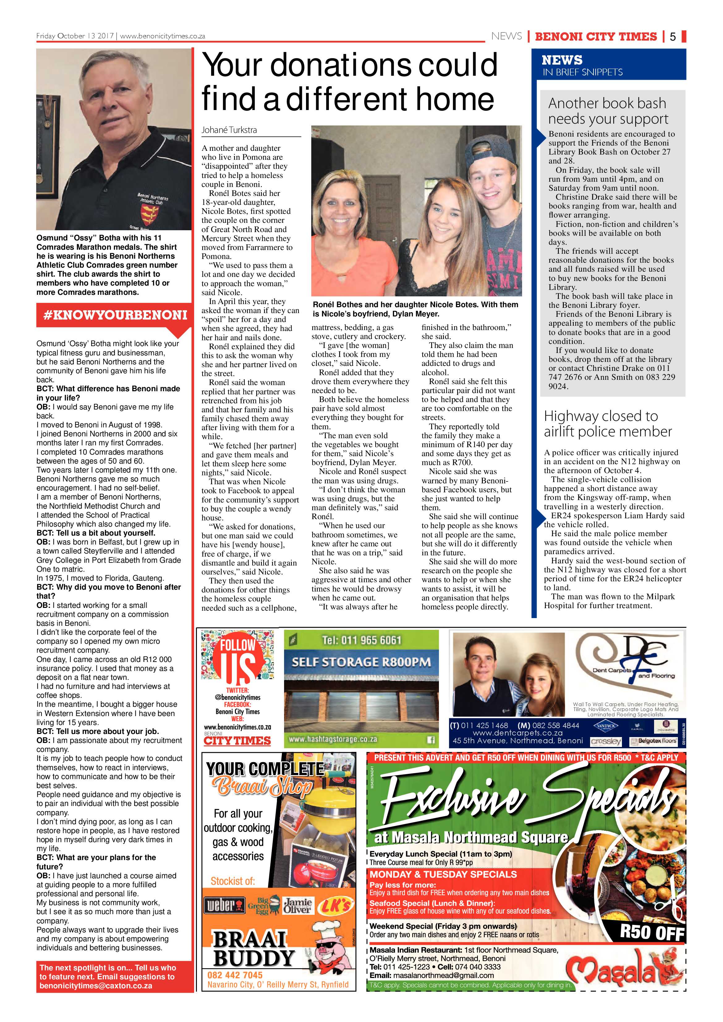 Benoni City Times 12 October 2017 page 5