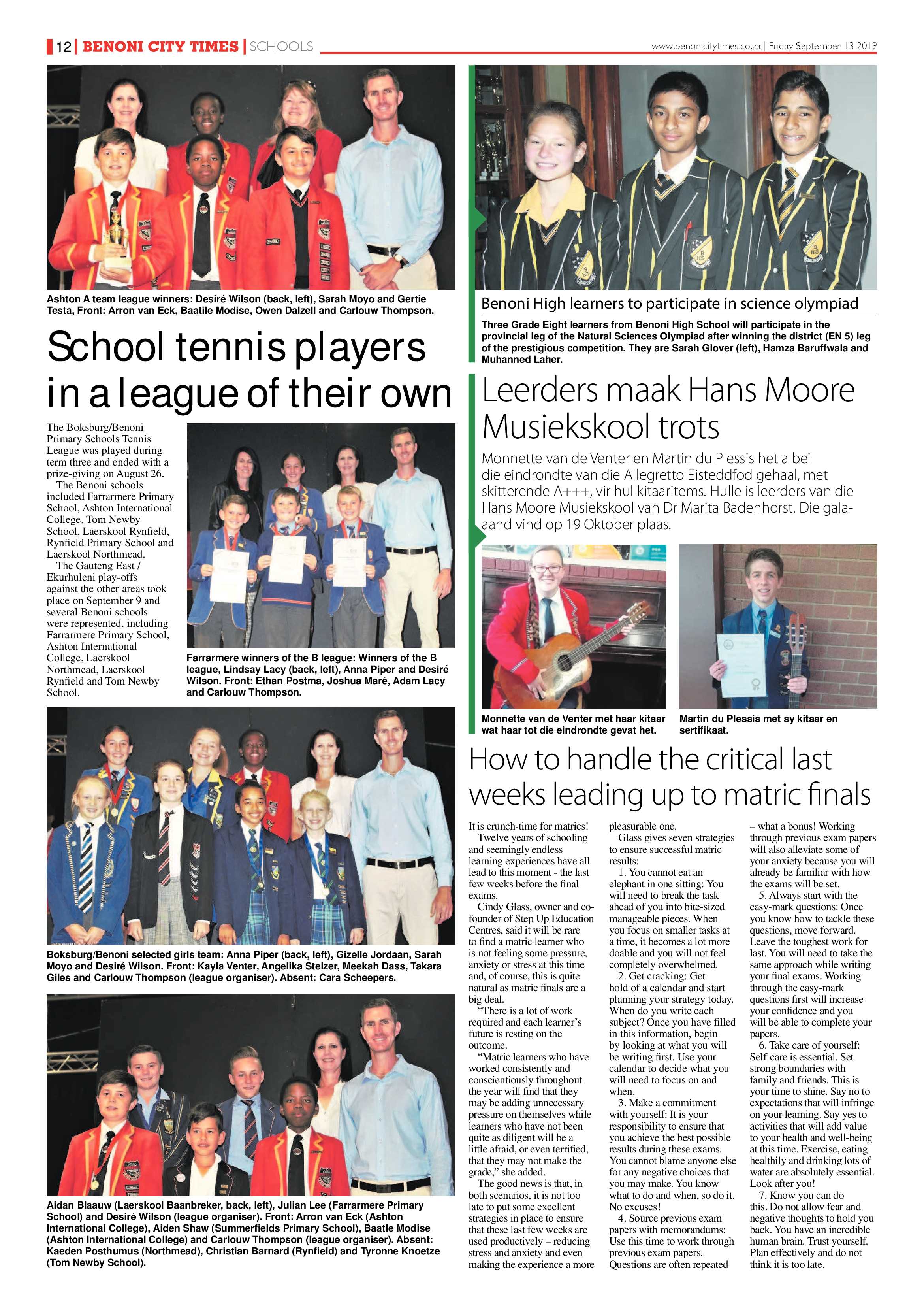 Benoni City Times 12 September 2019 page 12