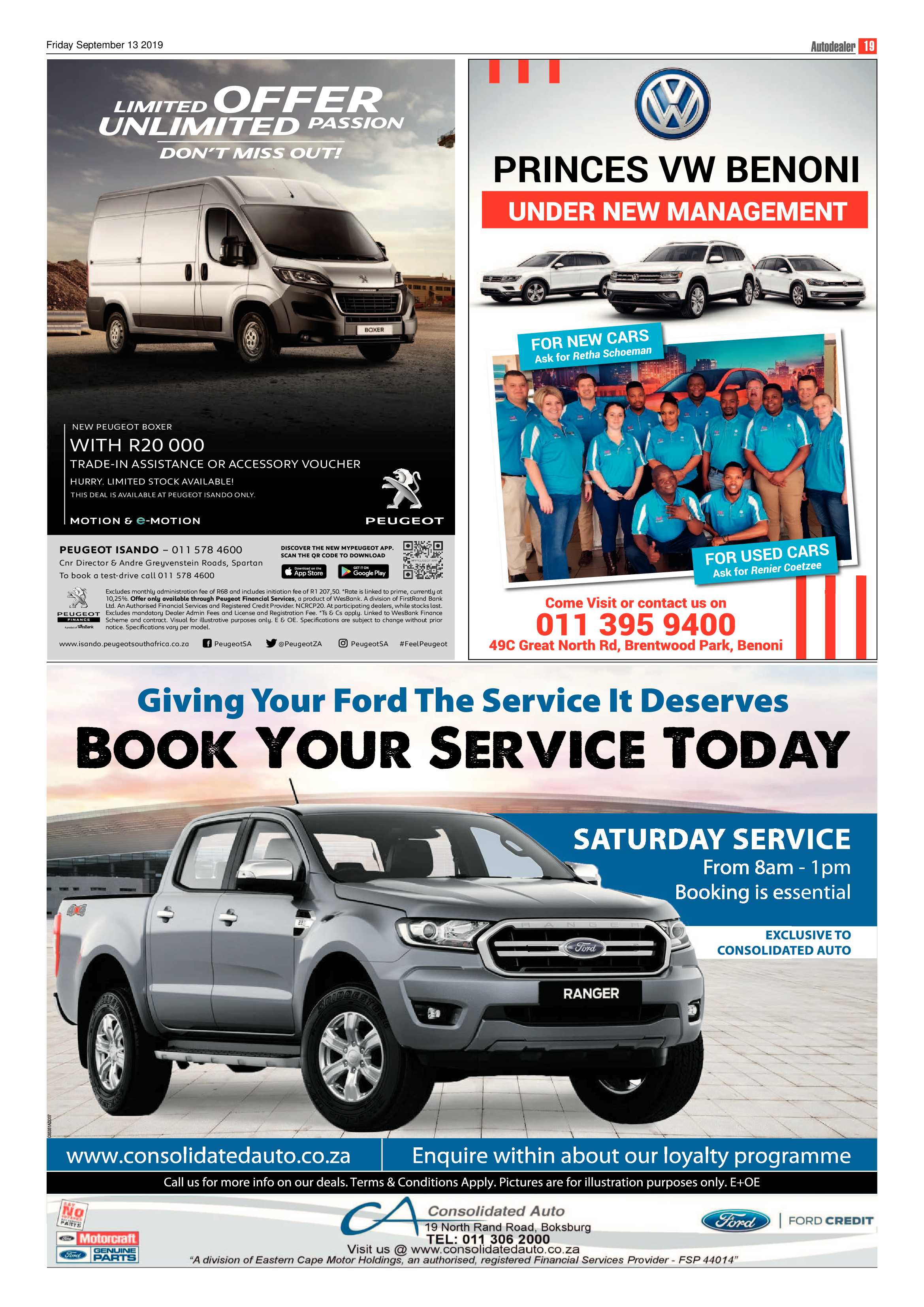 Benoni City Times 12 September 2019 page 19