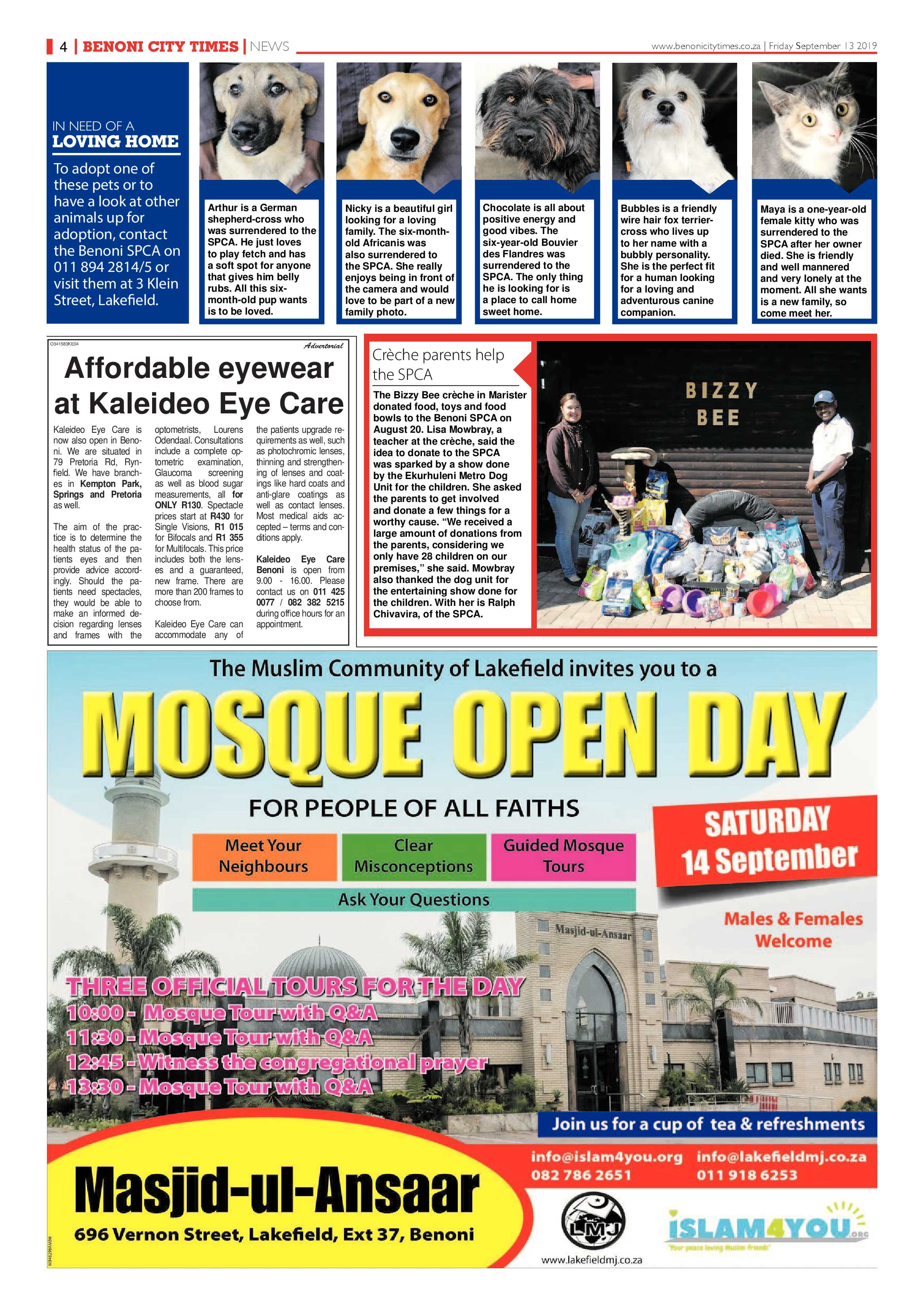 Benoni City Times 12 September 2019 page 4