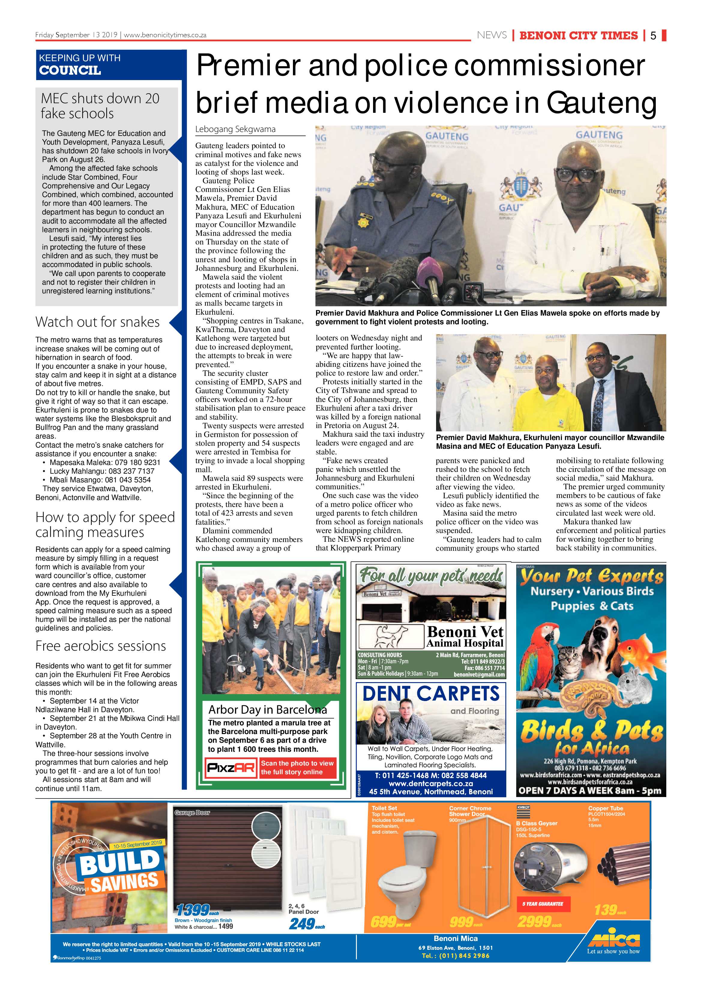 Benoni City Times 12 September 2019 page 5