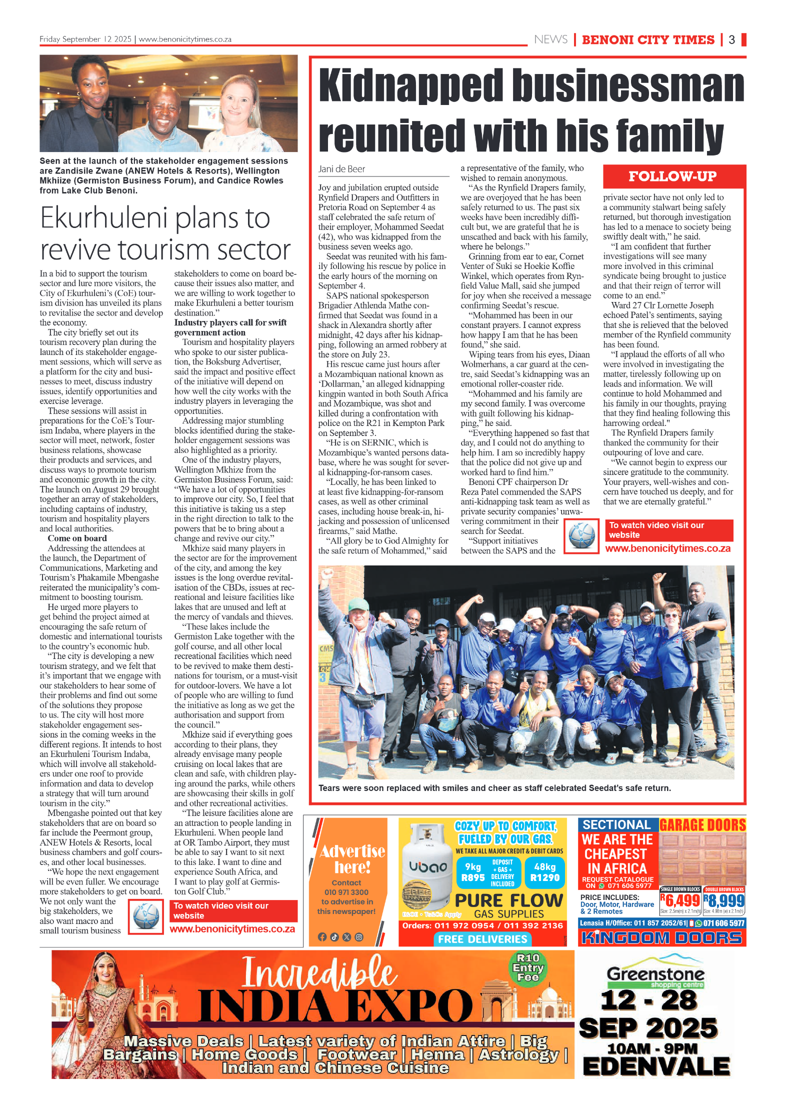 Benoni City Times 12 September 2025 page 3