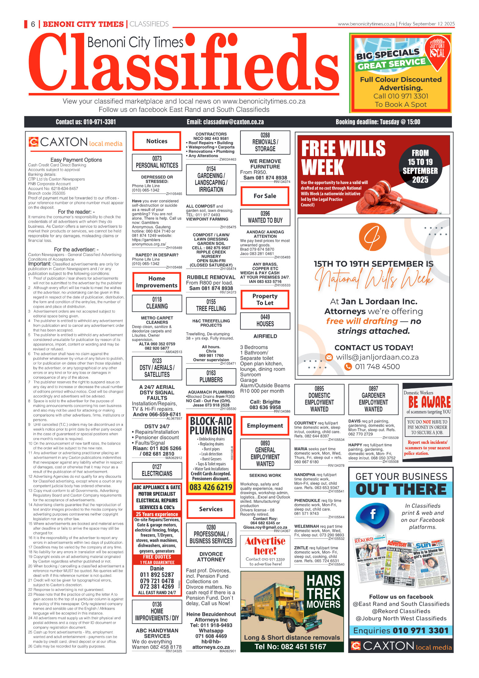 Benoni City Times 12 September 2025 page 6