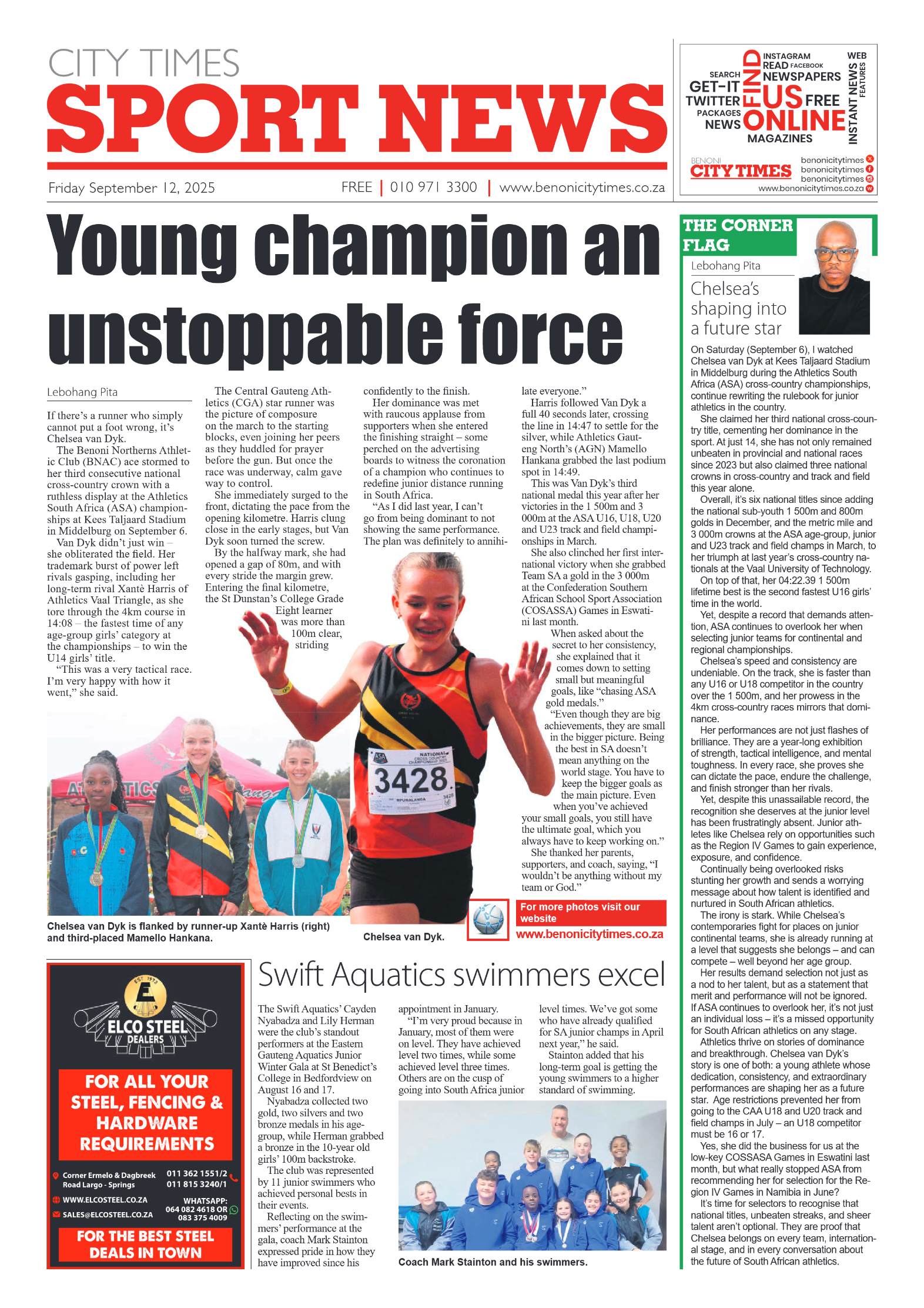 Benoni City Times 12 September 2025 page 8