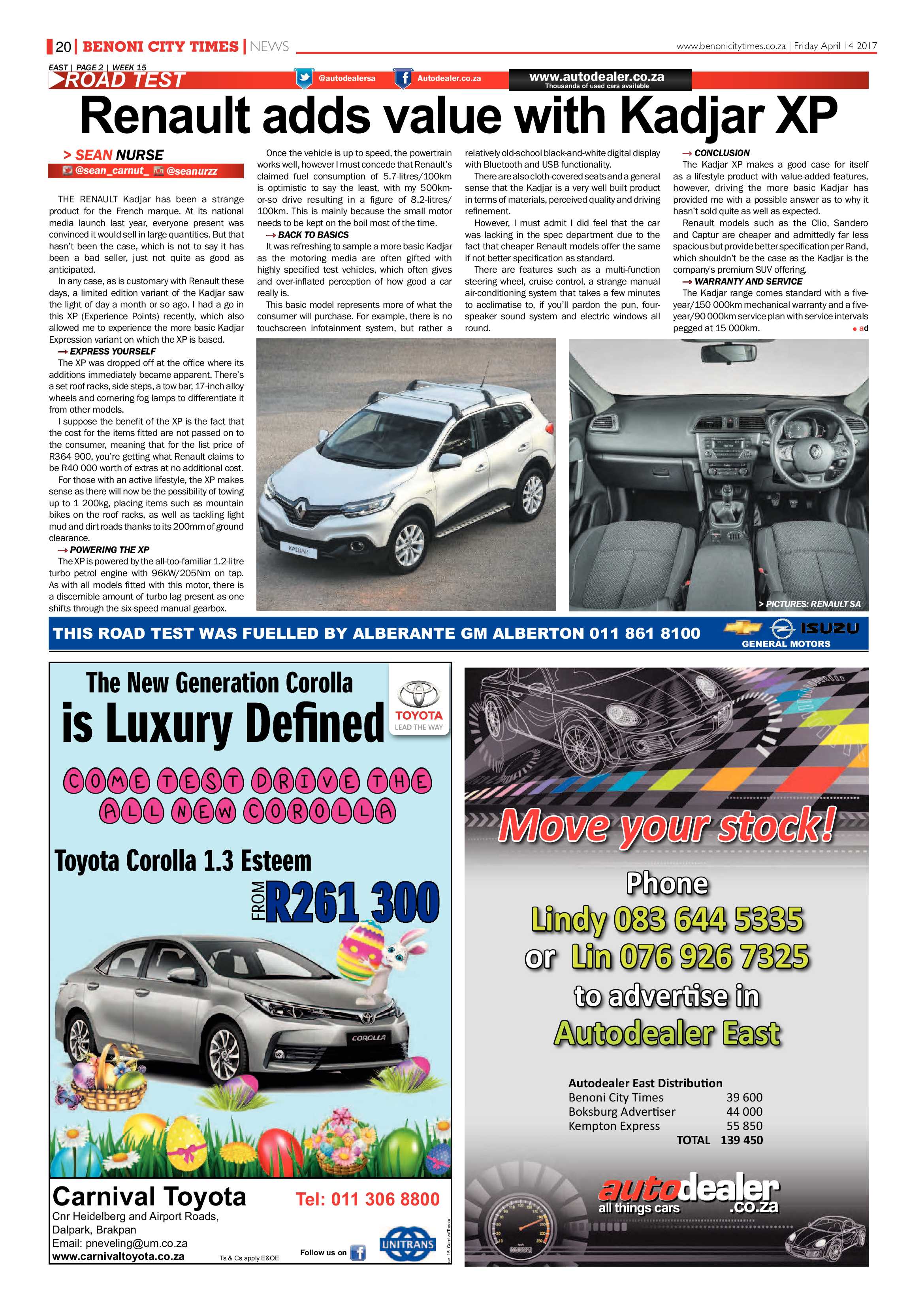 Benoni City Times 13 April 2017 page 20