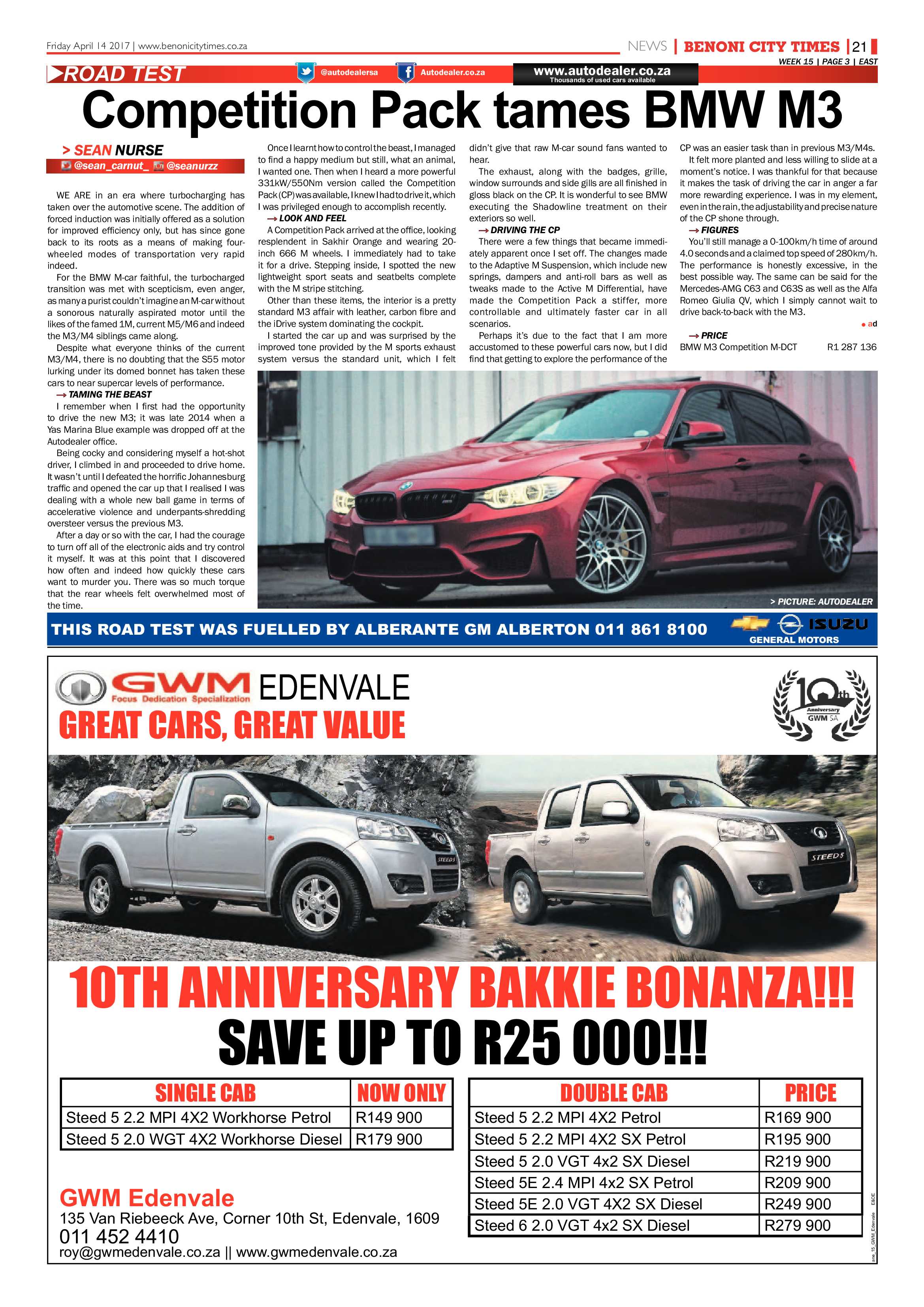 Benoni City Times 13 April 2017 page 21