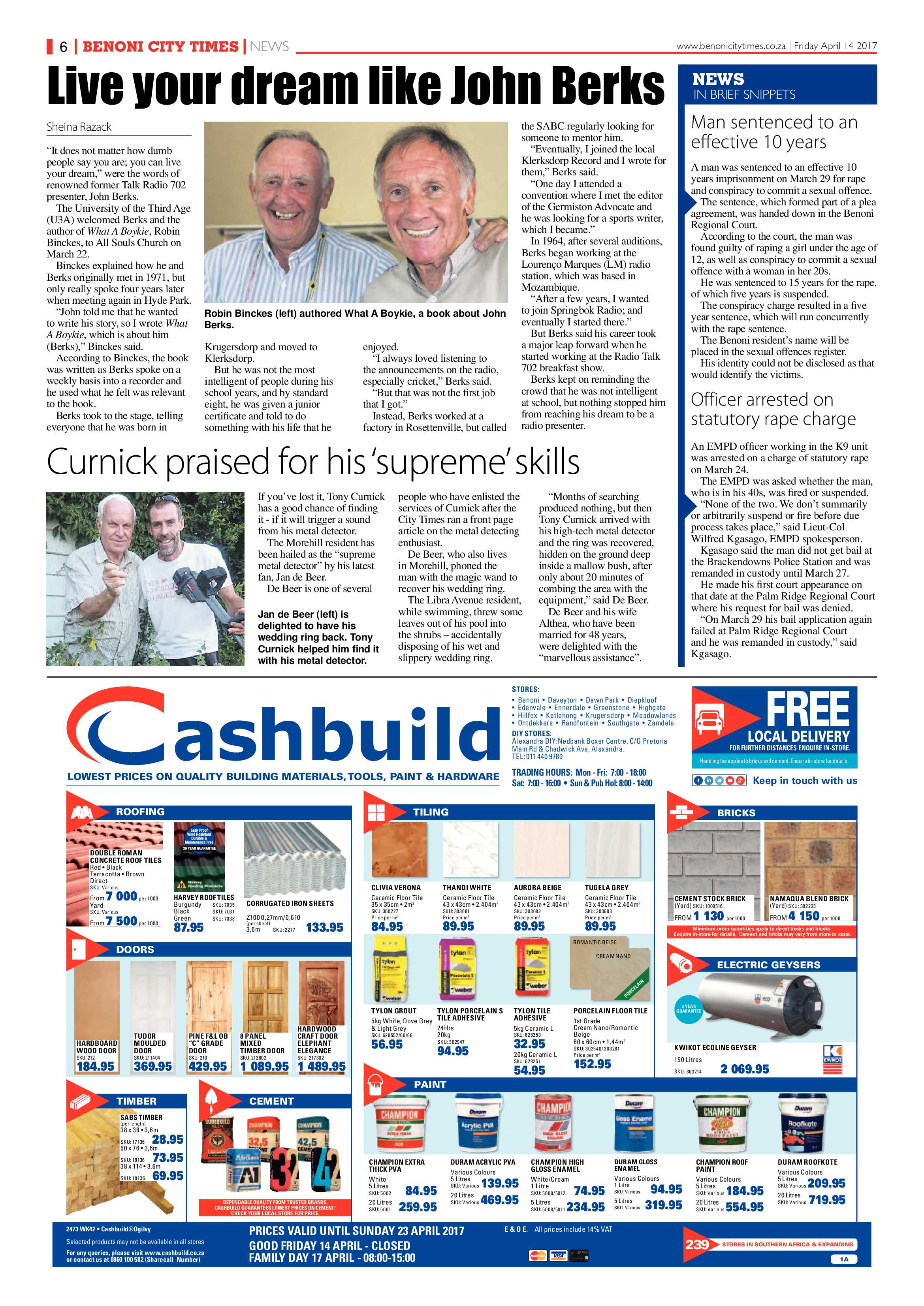 Benoni City Times 13 April 2017 page 6