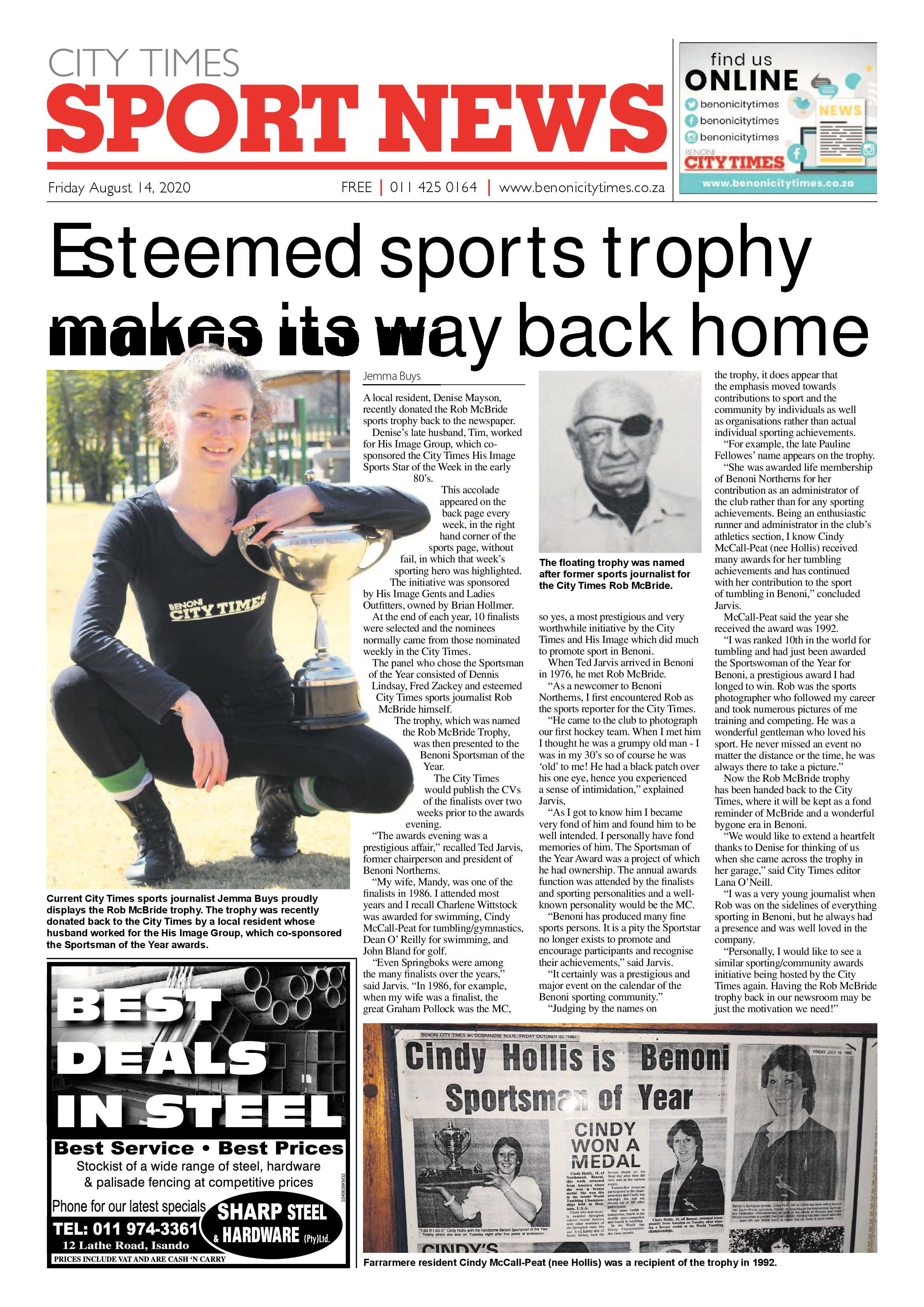 Benoni City Times 13 August 2020 page 12