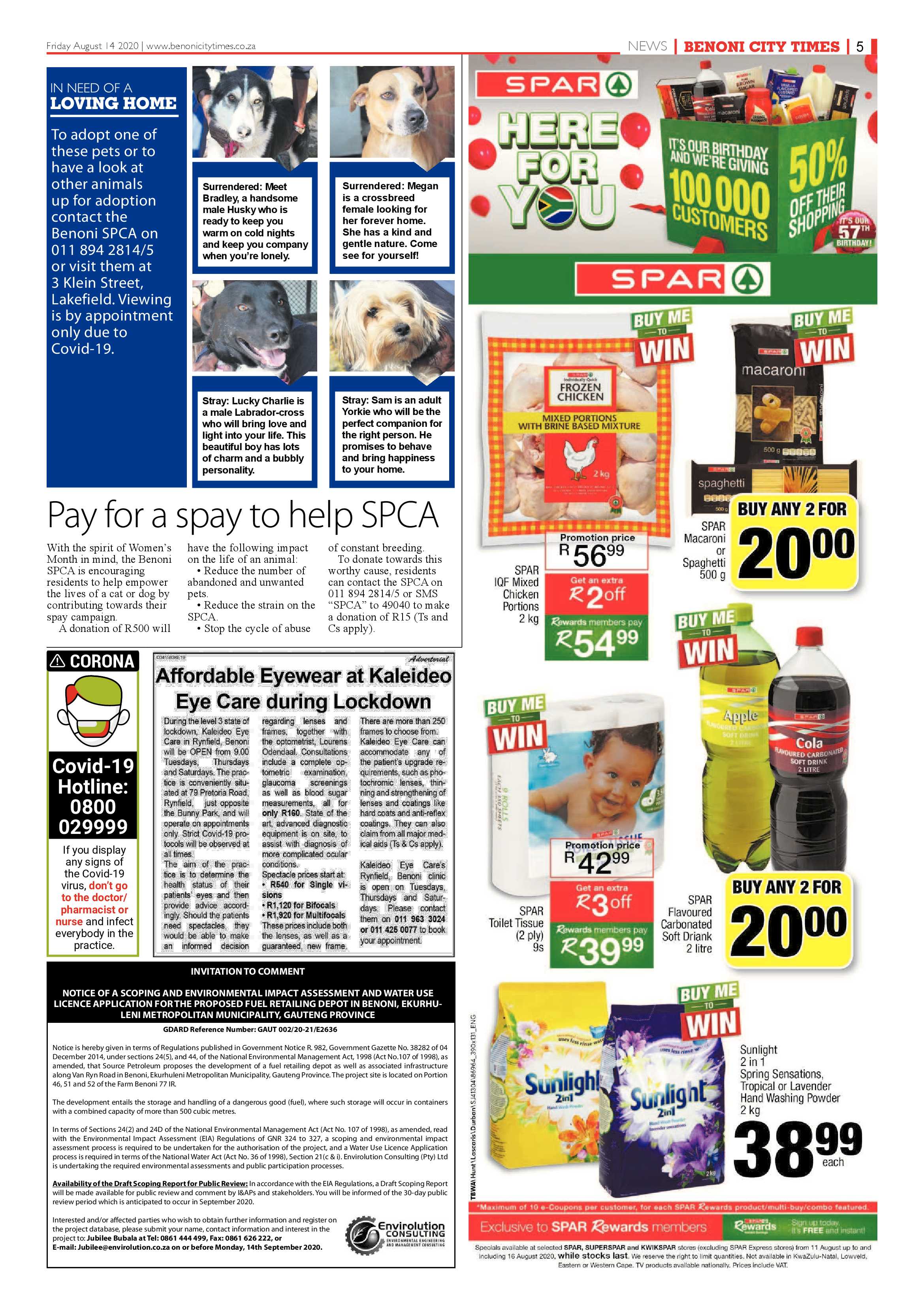 Benoni City Times 13 August 2020 page 5