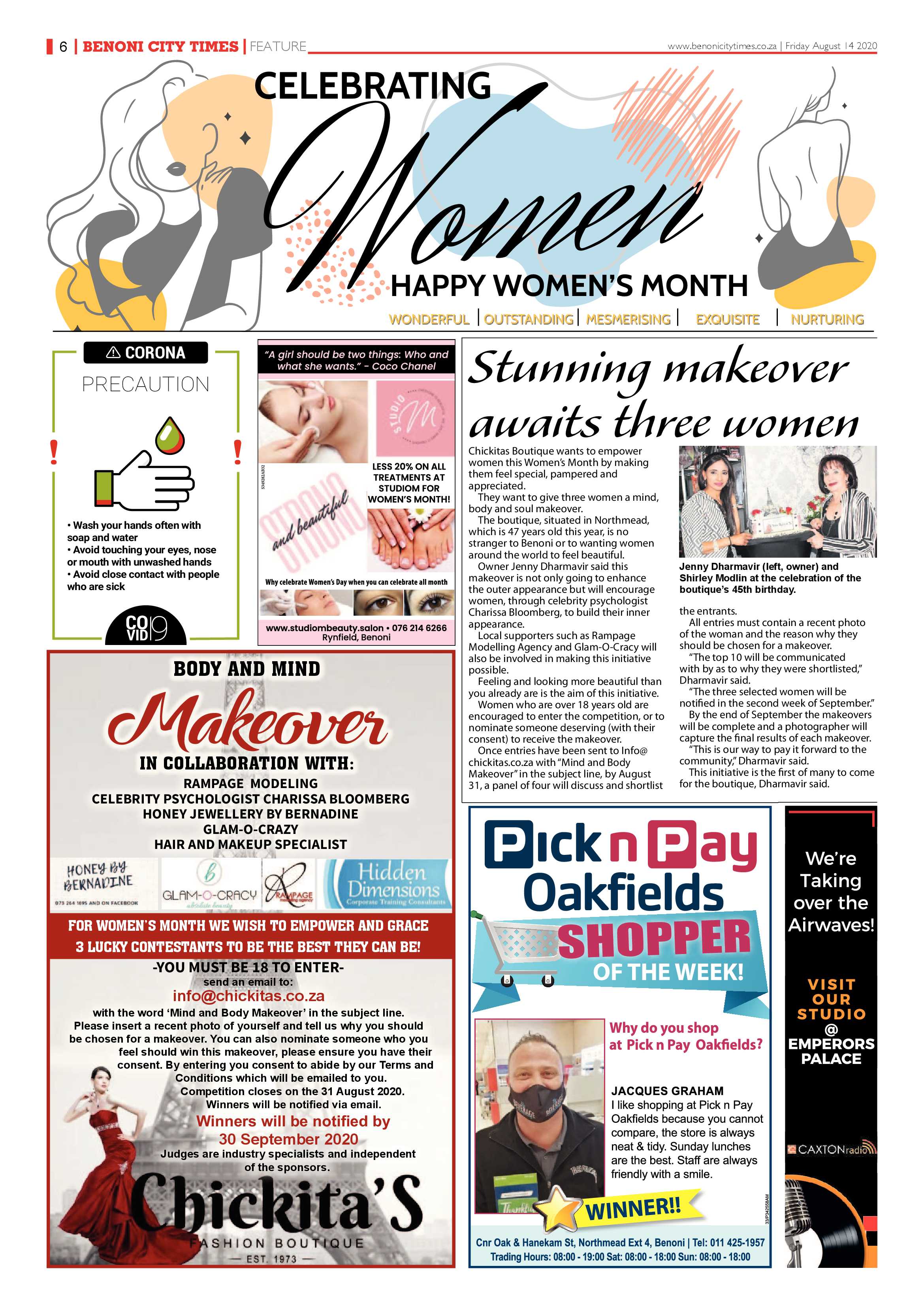 Benoni City Times 13 August 2020 page 6