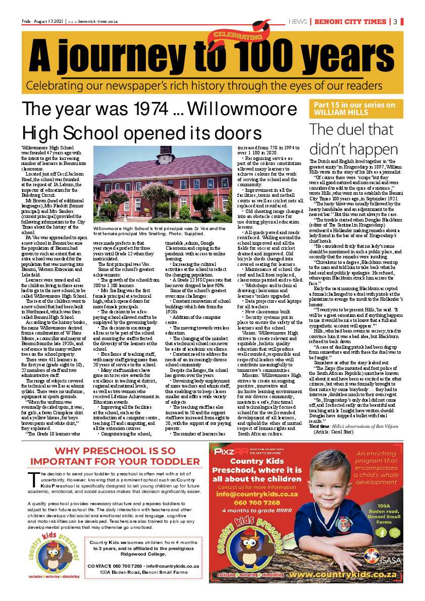 Benoni City Times 13 August 2021 page 3