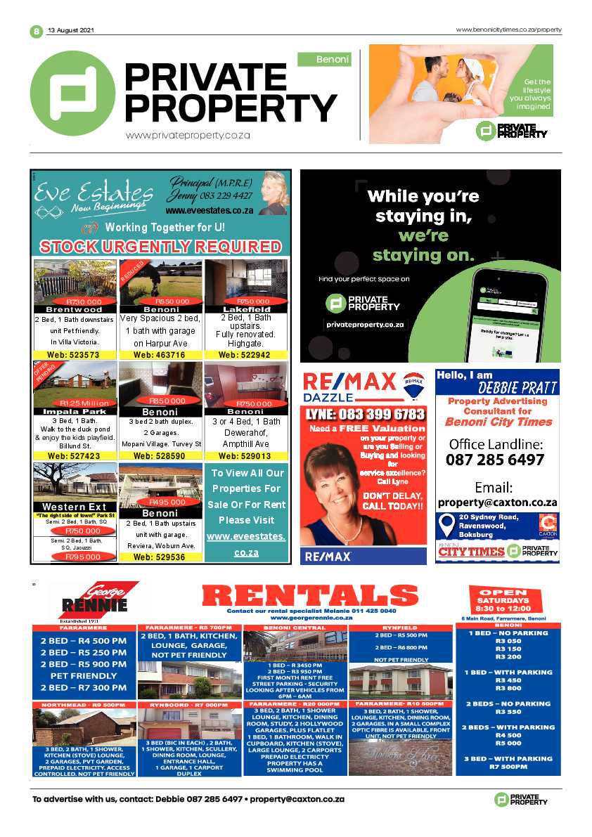 Benoni City Times 13 August 2021 page 8