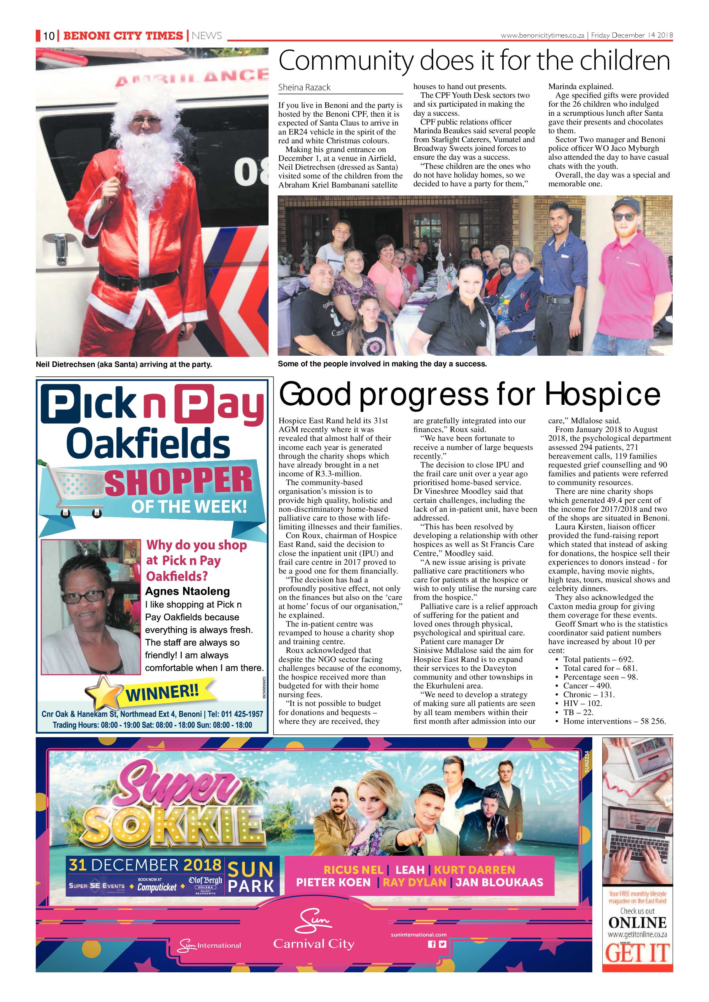 Benoni City Times 13 December 2018 page 12
