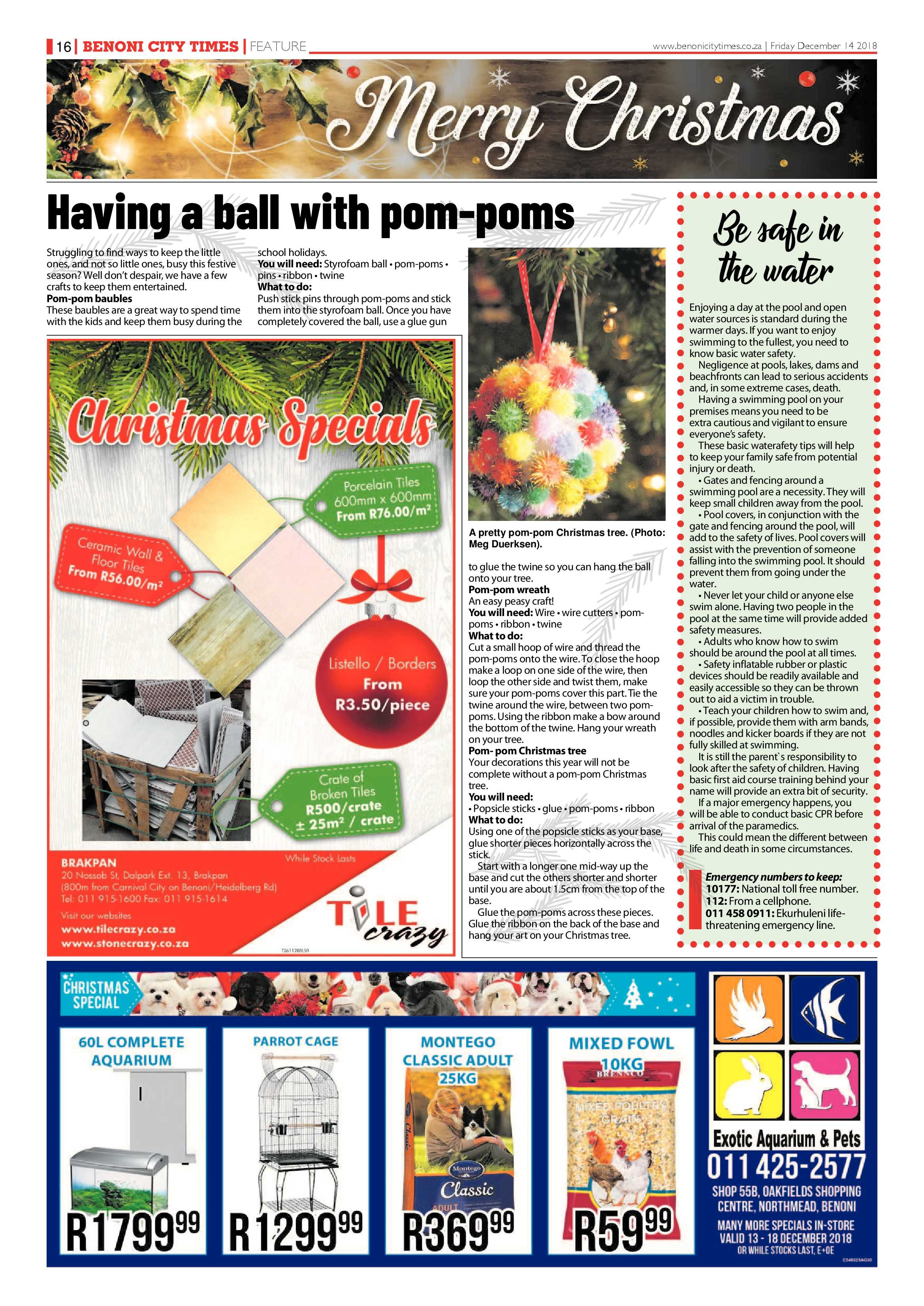 Benoni City Times 13 December 2018 page 18