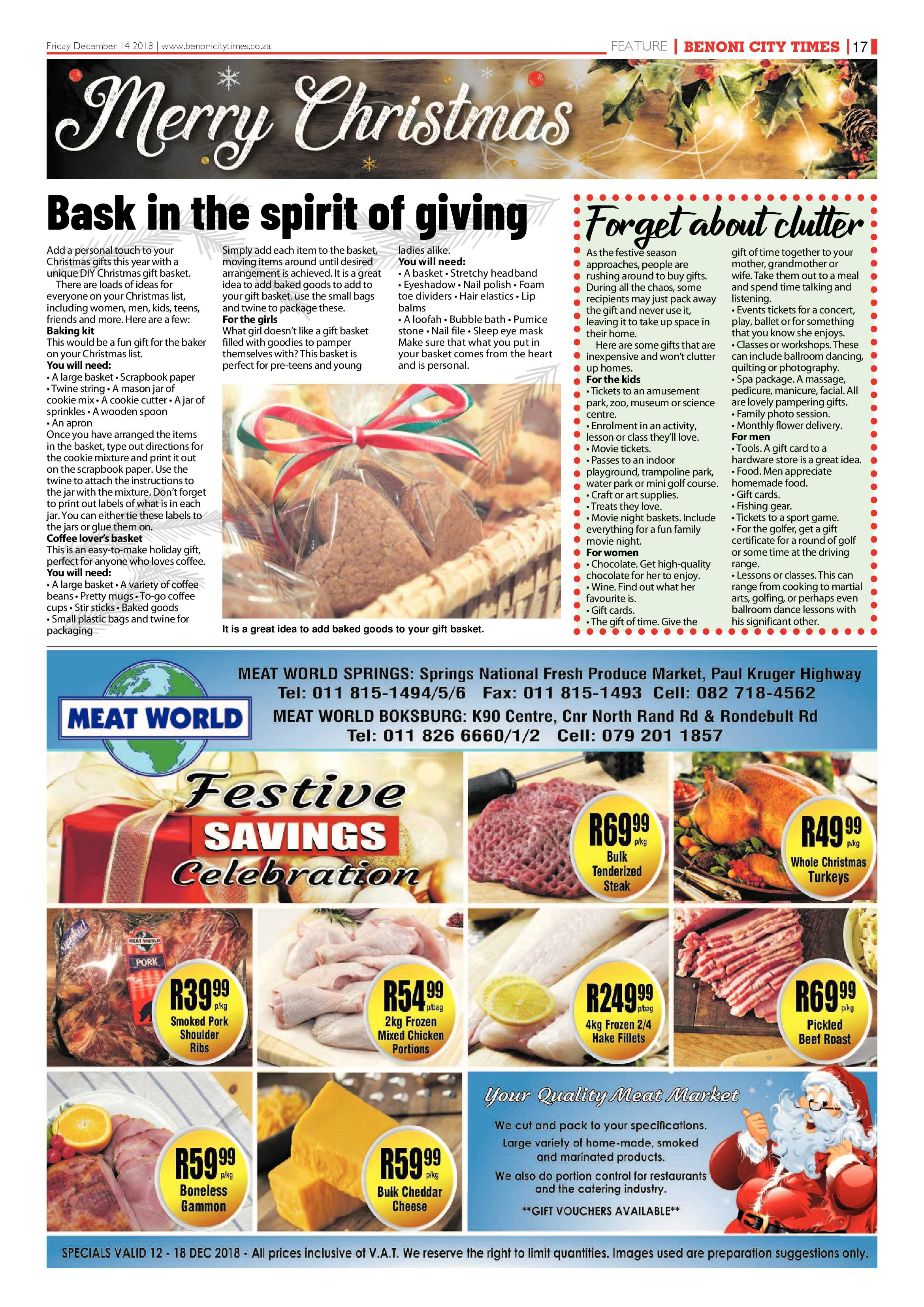 Benoni City Times 13 December 2018 page 19