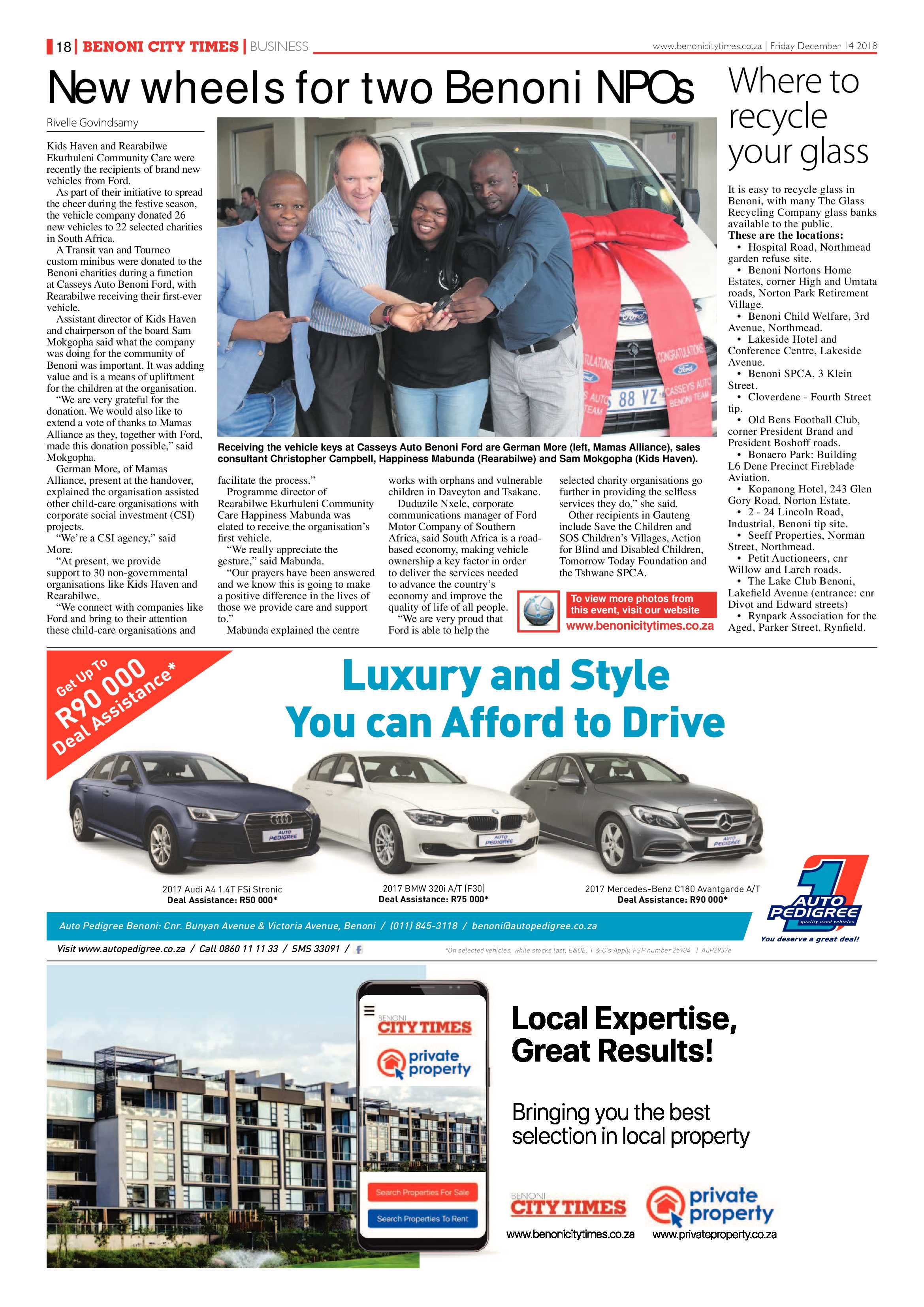 Benoni City Times 13 December 2018 page 20