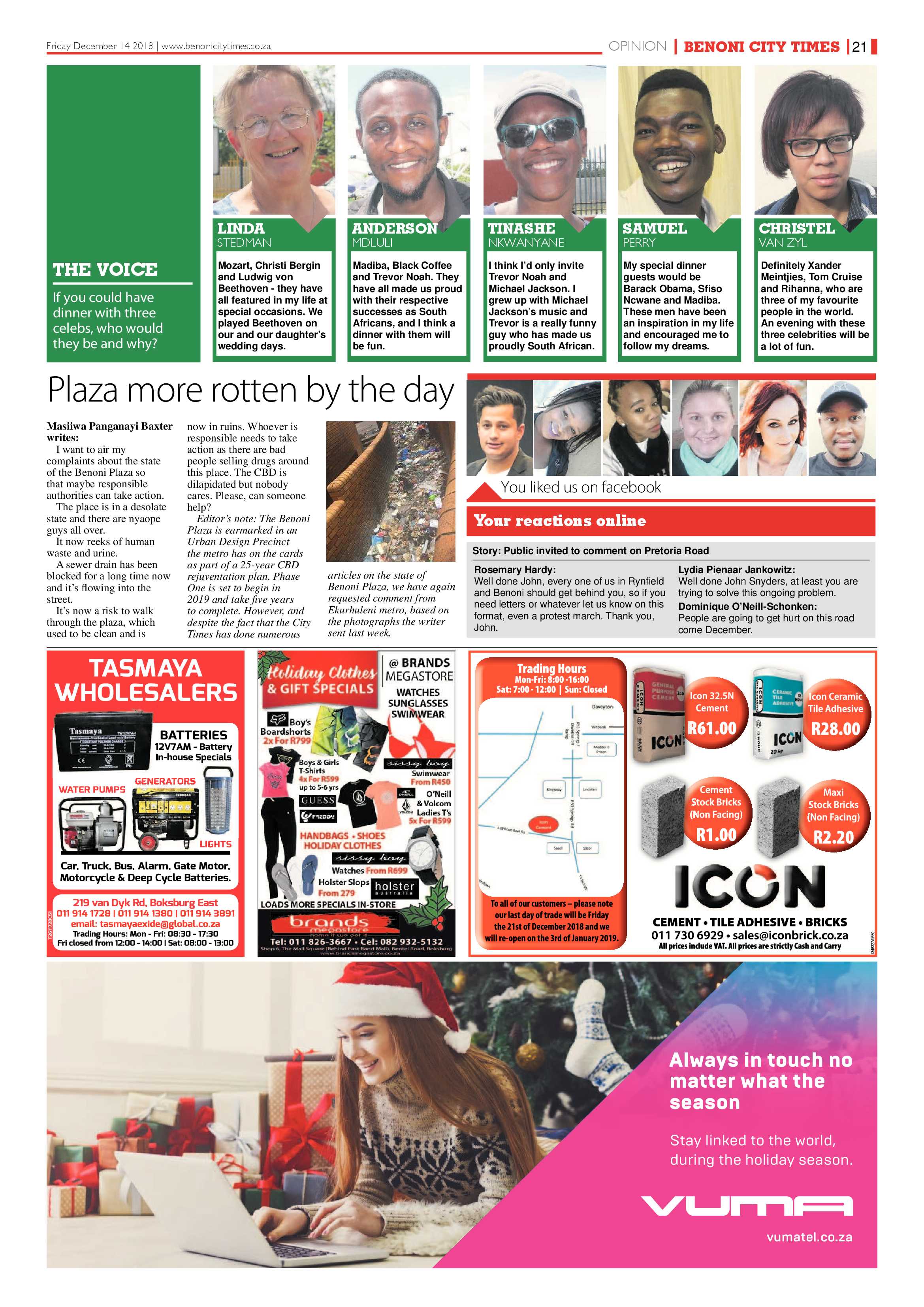 Benoni City Times 13 December 2018 page 23