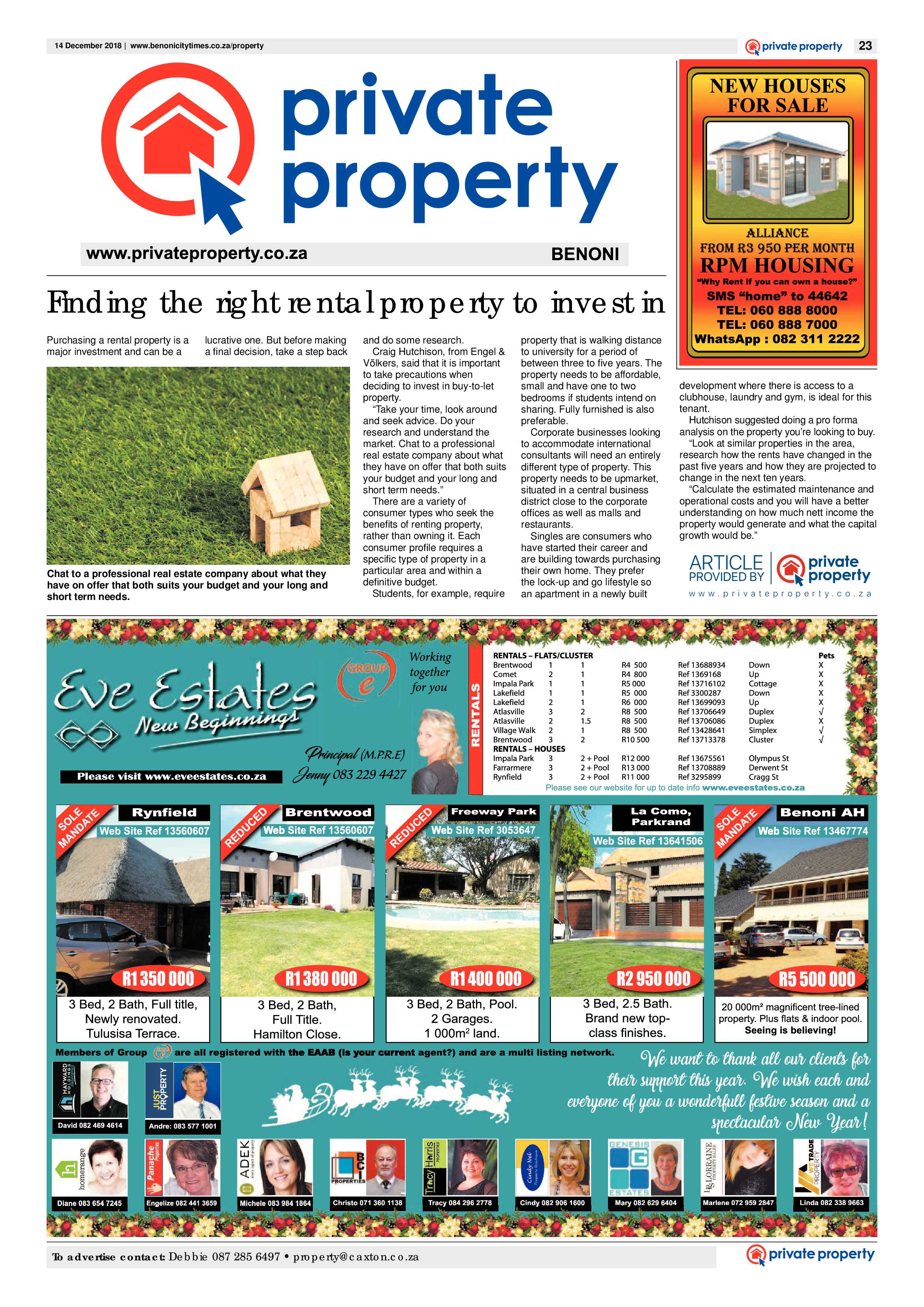 Benoni City Times 13 December 2018 page 25