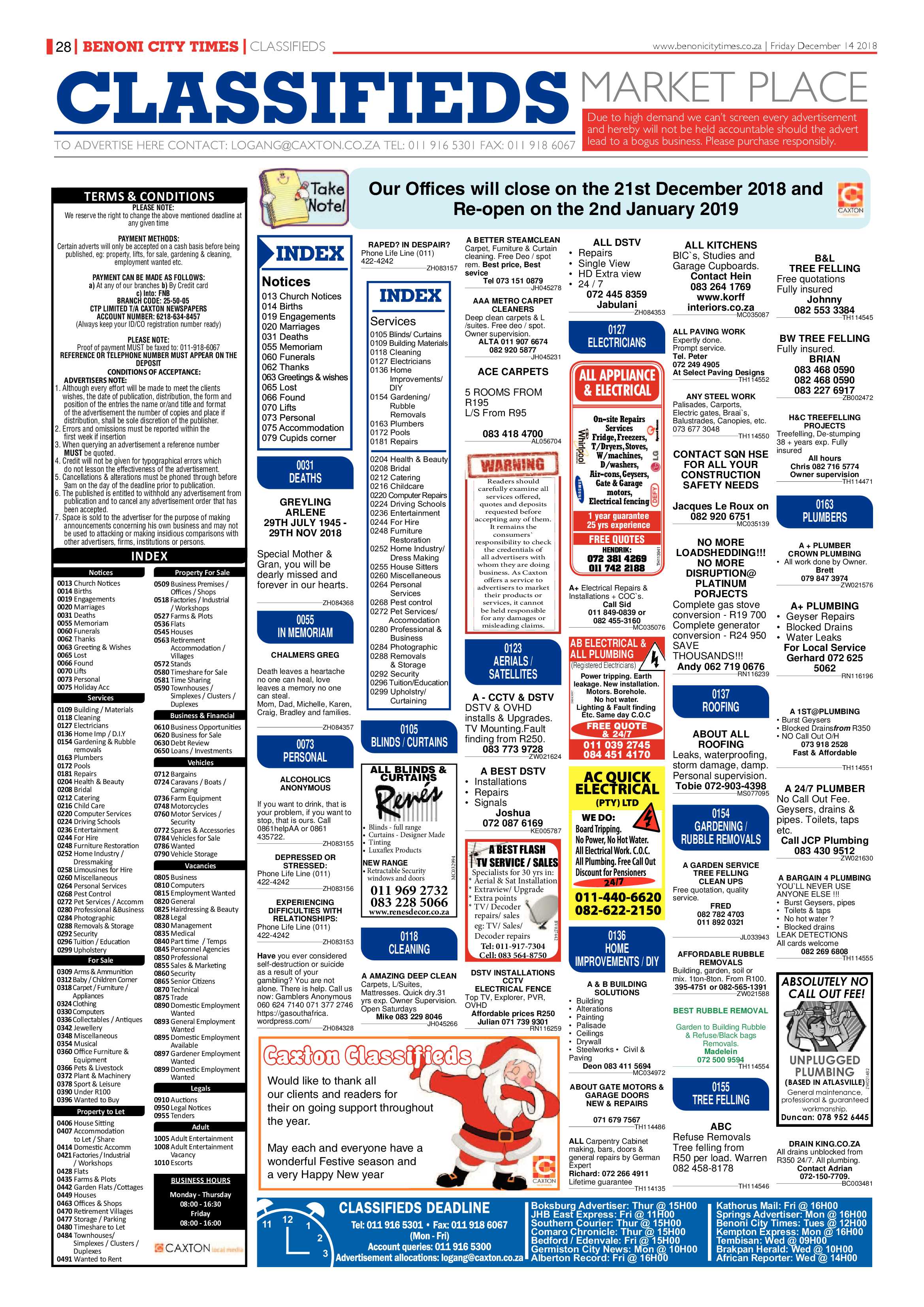 Benoni City Times 13 December 2018 page 30