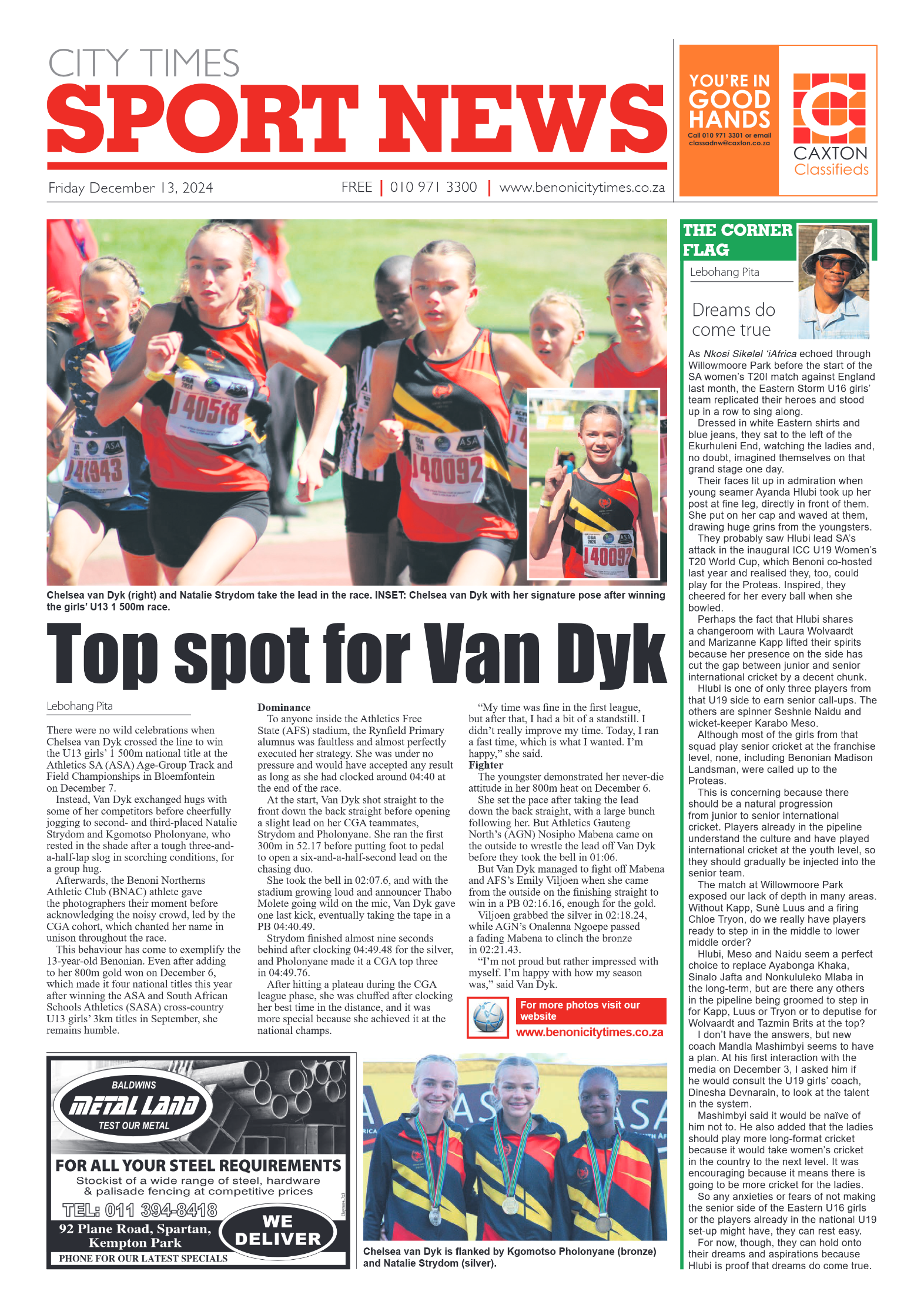 Benoni City Times 13 December 2024 page 12