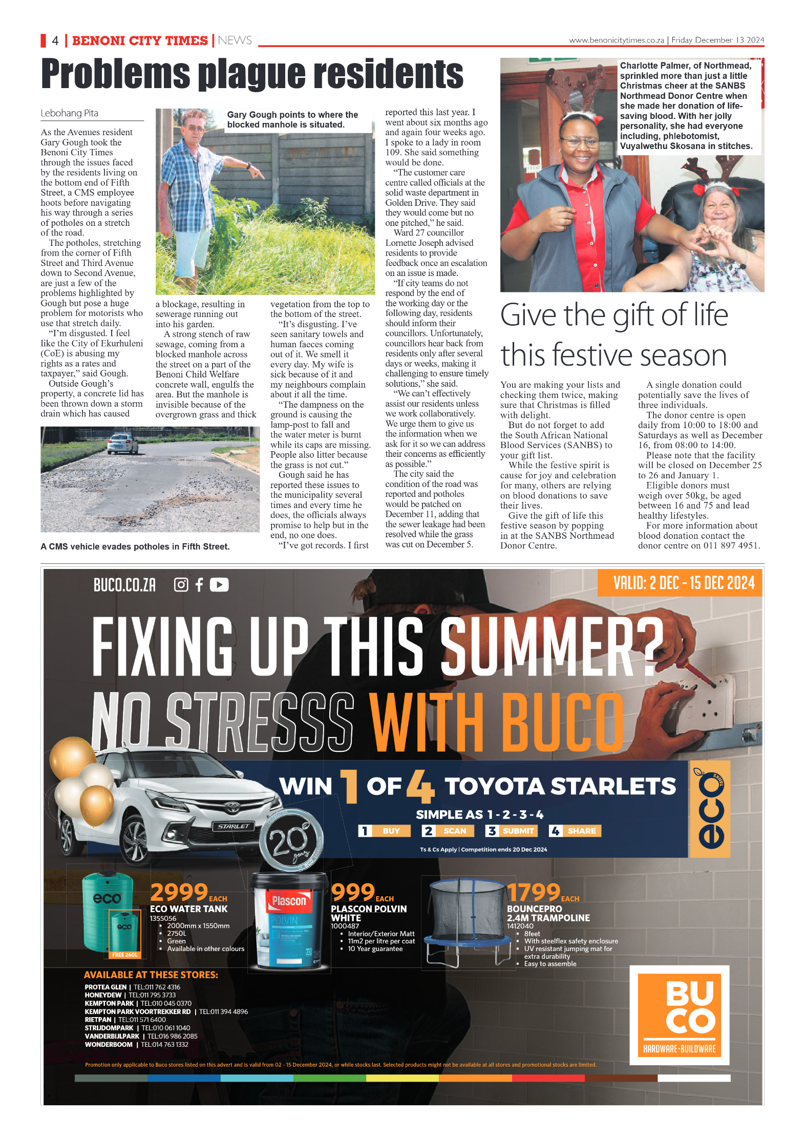 Benoni City Times 13 December 2024 page 4