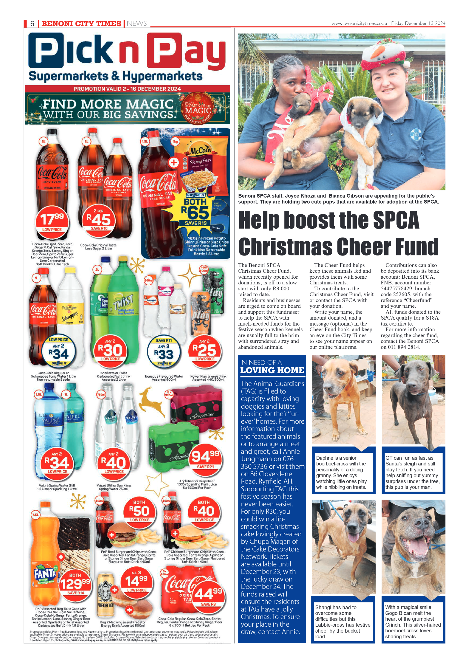 Benoni City Times 13 December 2024 page 6