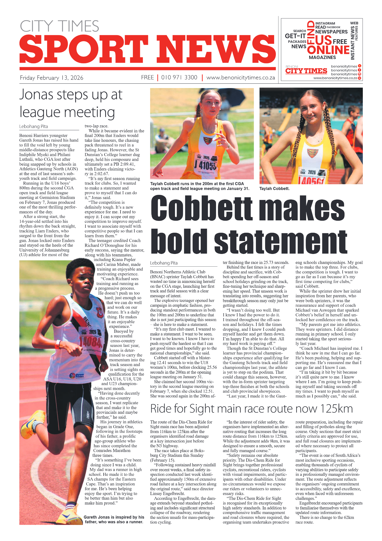 Benoni City Times 13 February 2026 page 10