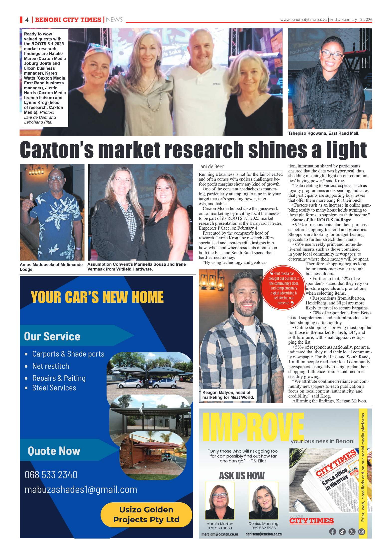 Benoni City Times 13 February 2026 page 6