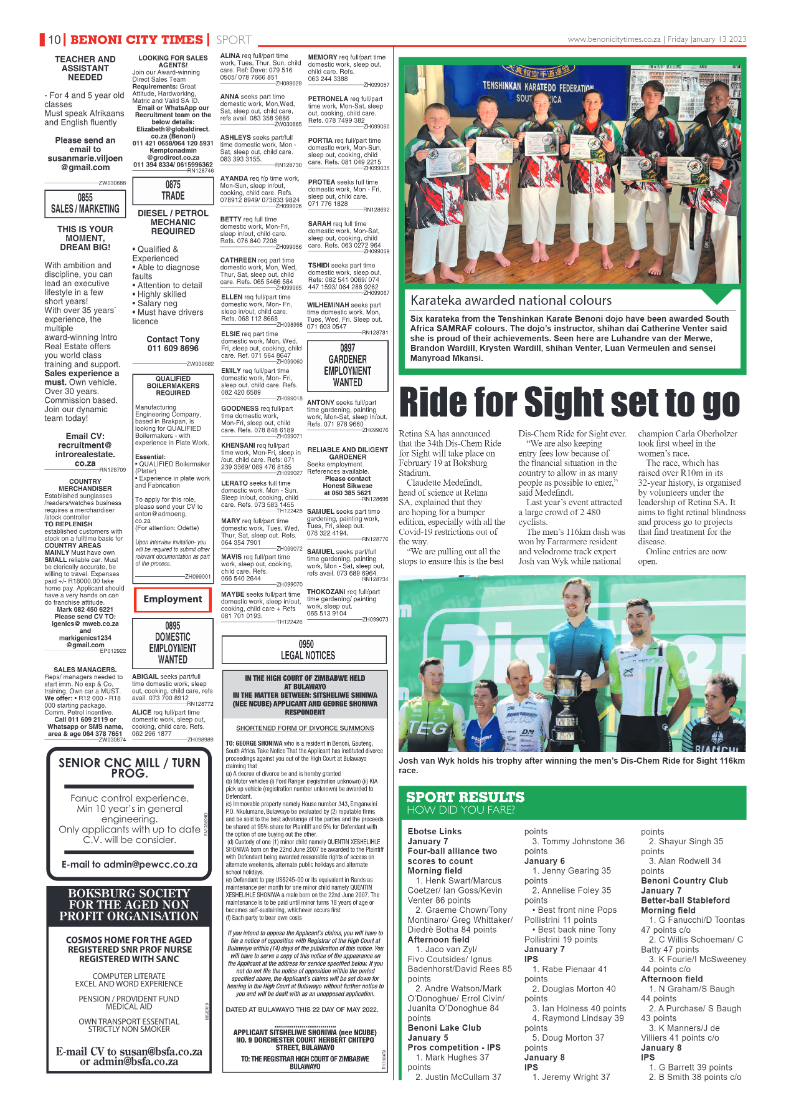Benoni City Times 13 January 2023 page 10