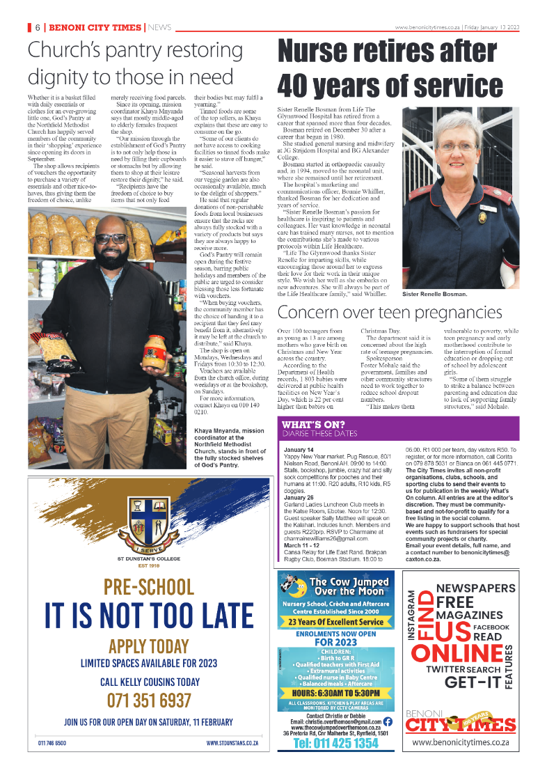 Benoni City Times 13 January 2023 page 6