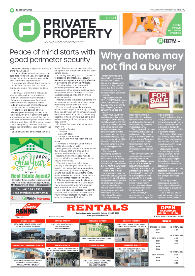 Benoni City Times 13 January 2023 page 8