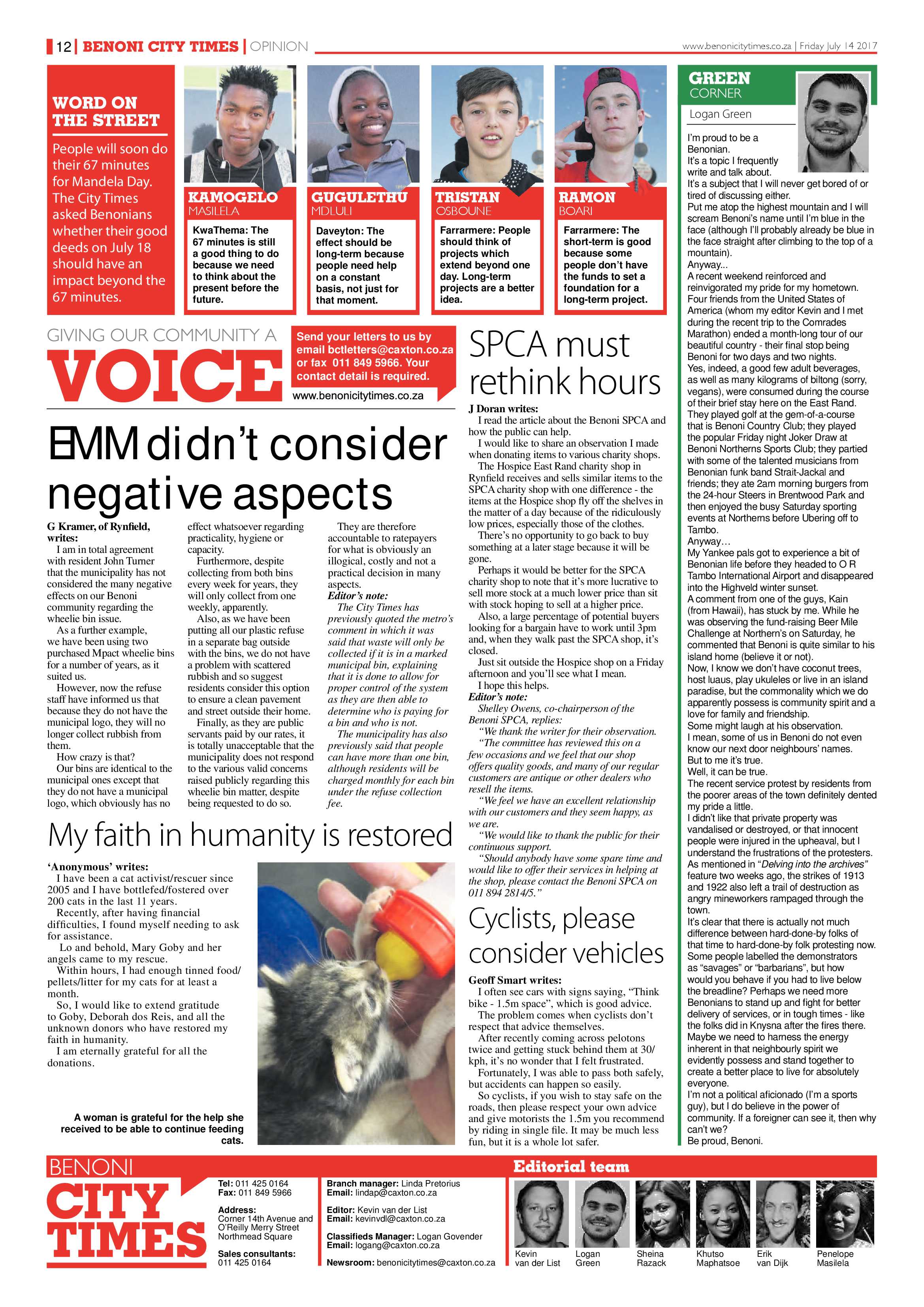 Benoni City Times 13 July 2017 page 12