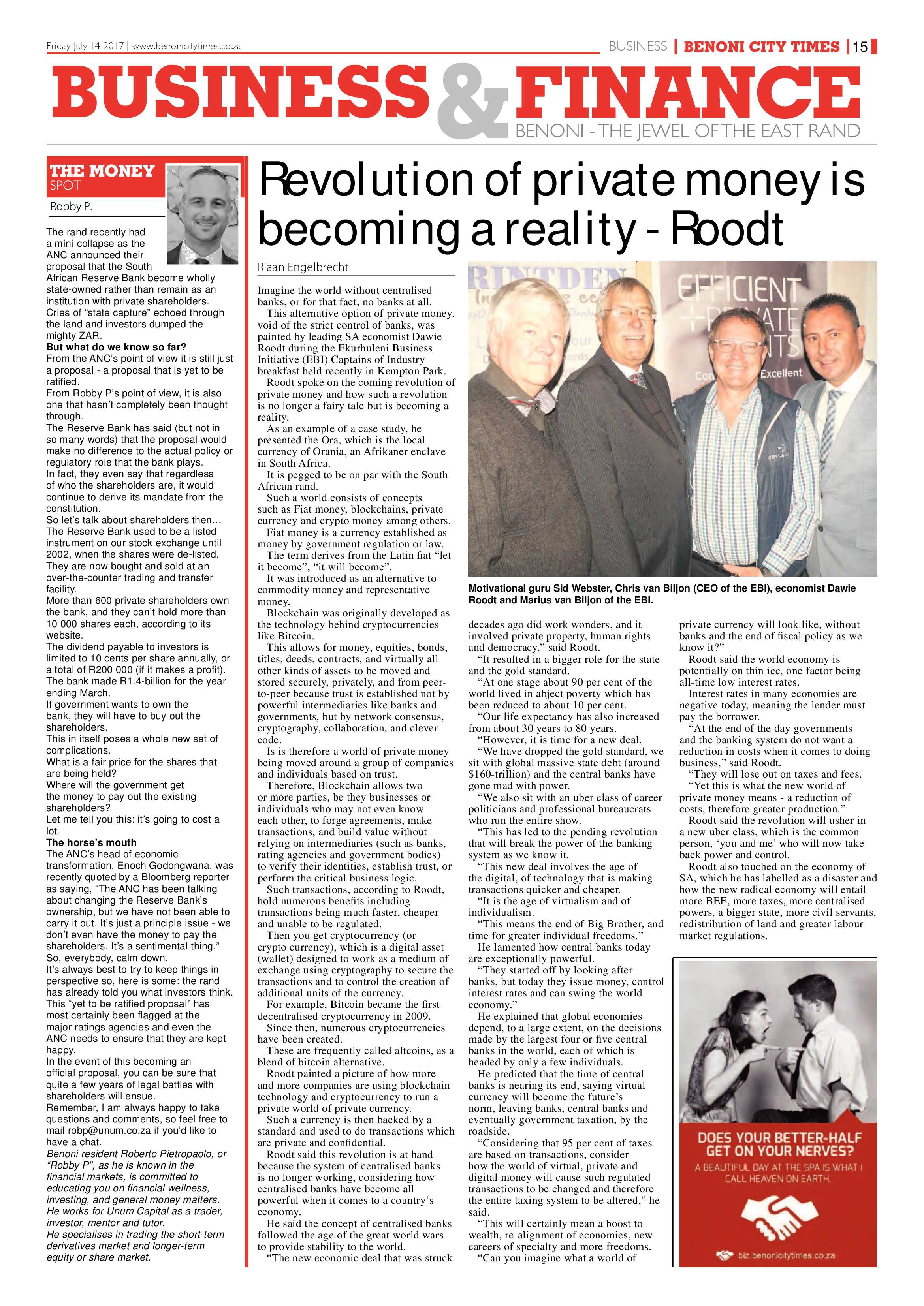 Benoni City Times 13 July 2017 page 15