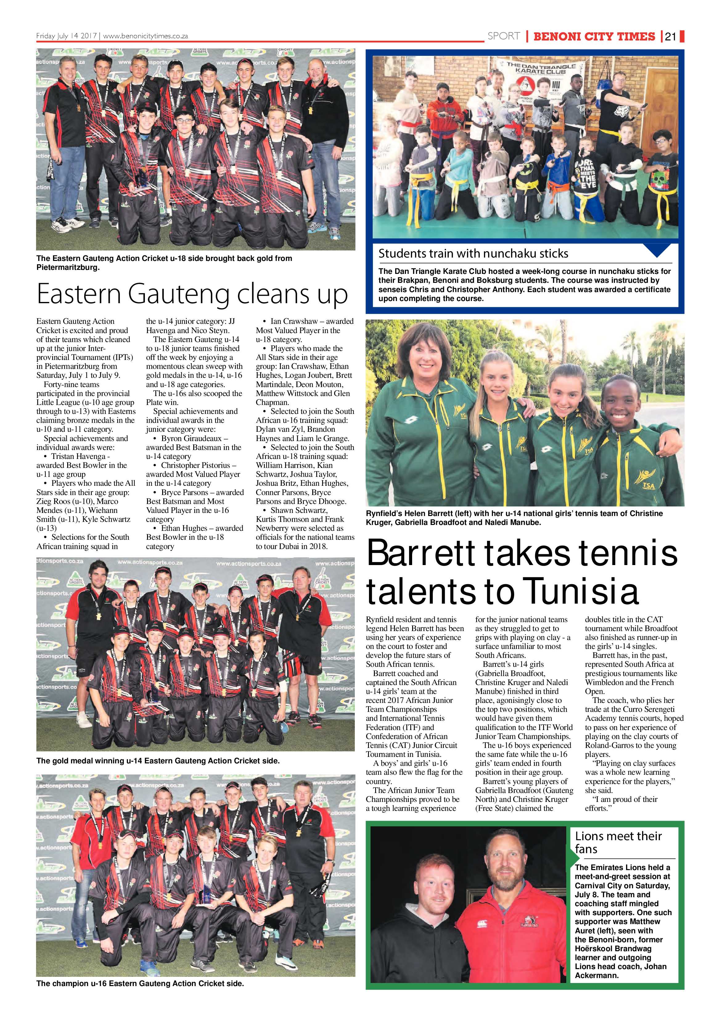Benoni City Times 13 July 2017 page 21