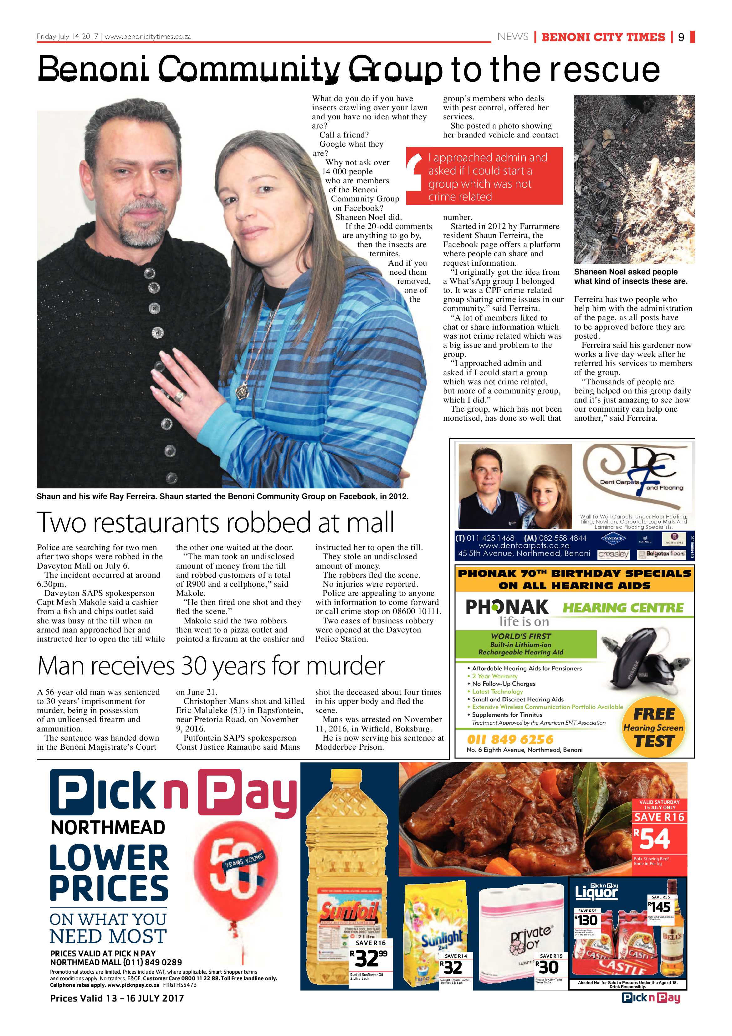 Benoni City Times 13 July 2017 page 9