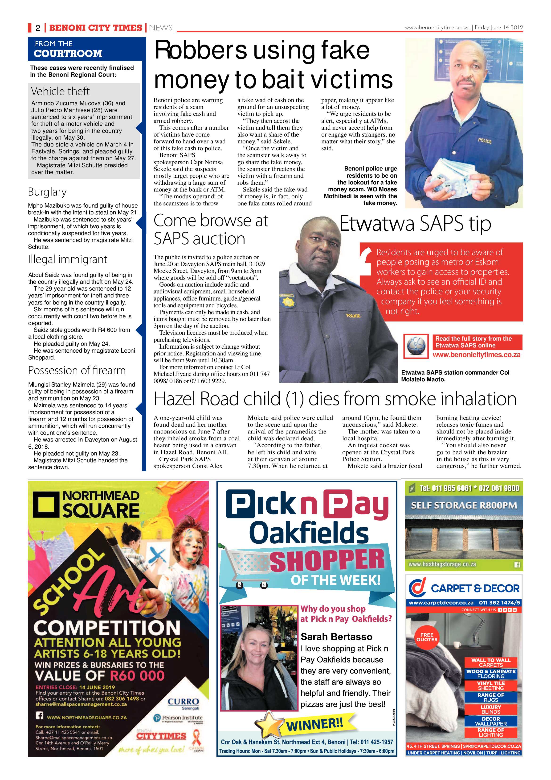 Benoni City Times 13 June 2019 page 2
