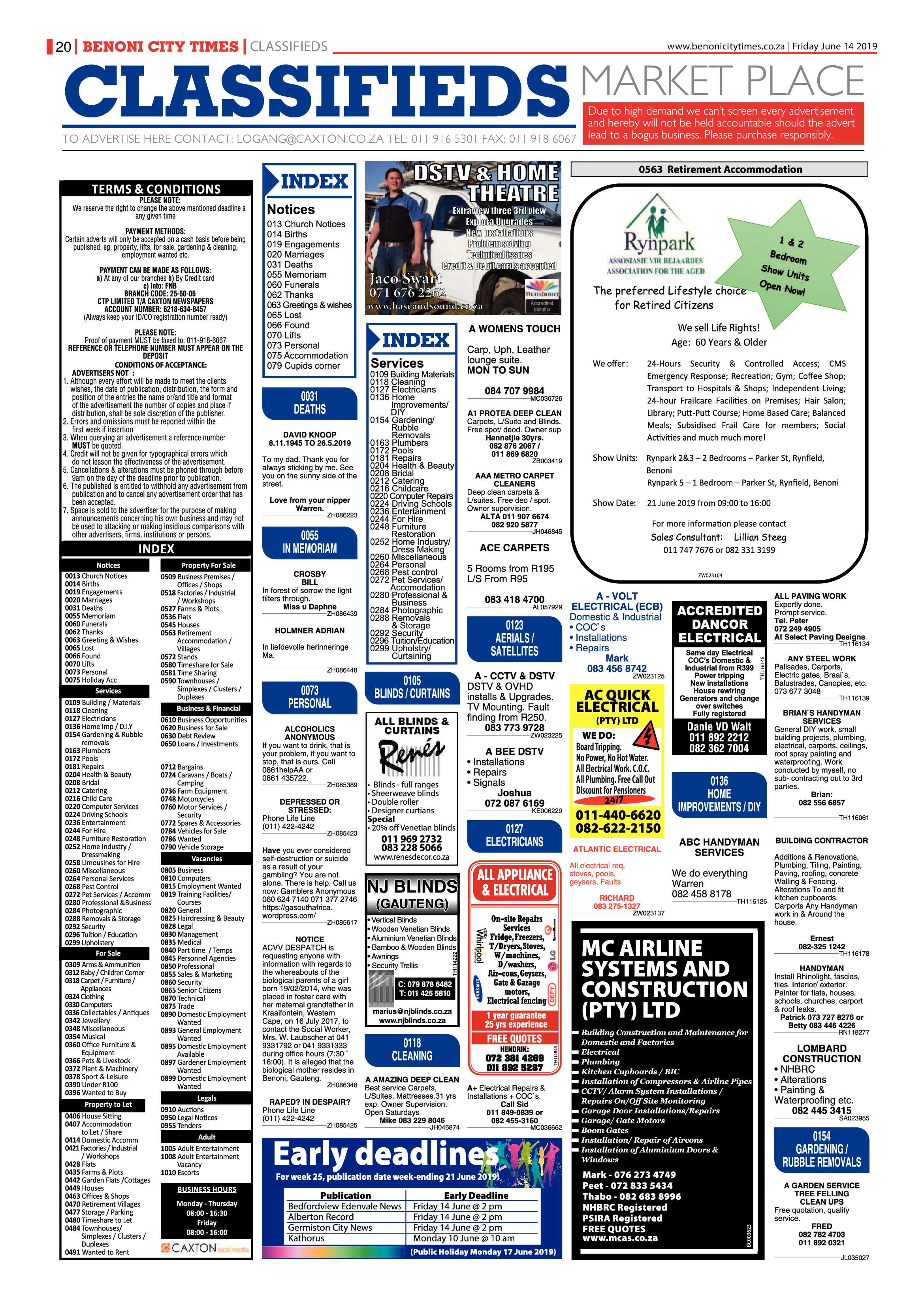 Benoni City Times 13 June 2019 page 20