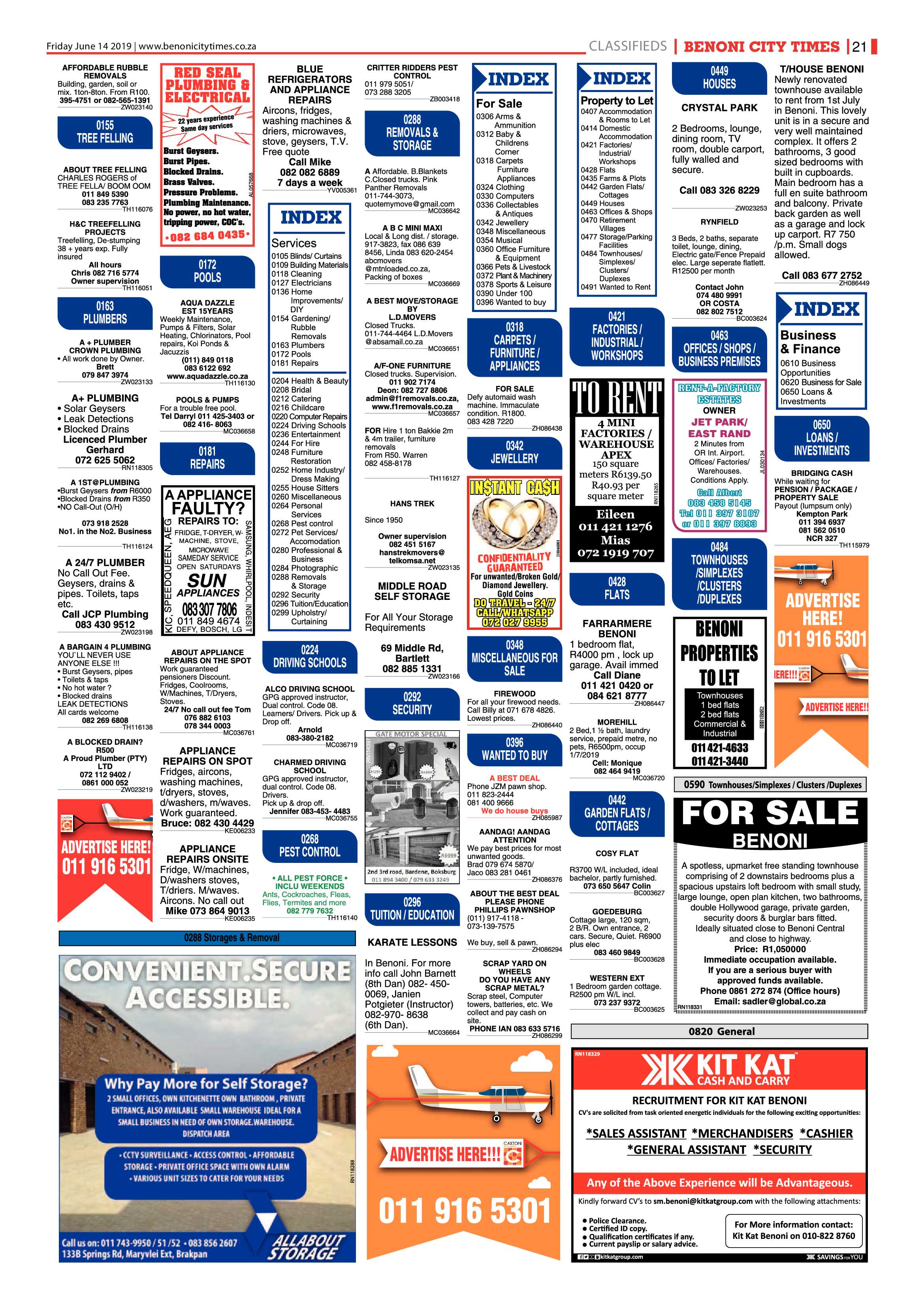 Benoni City Times 13 June 2019 page 21