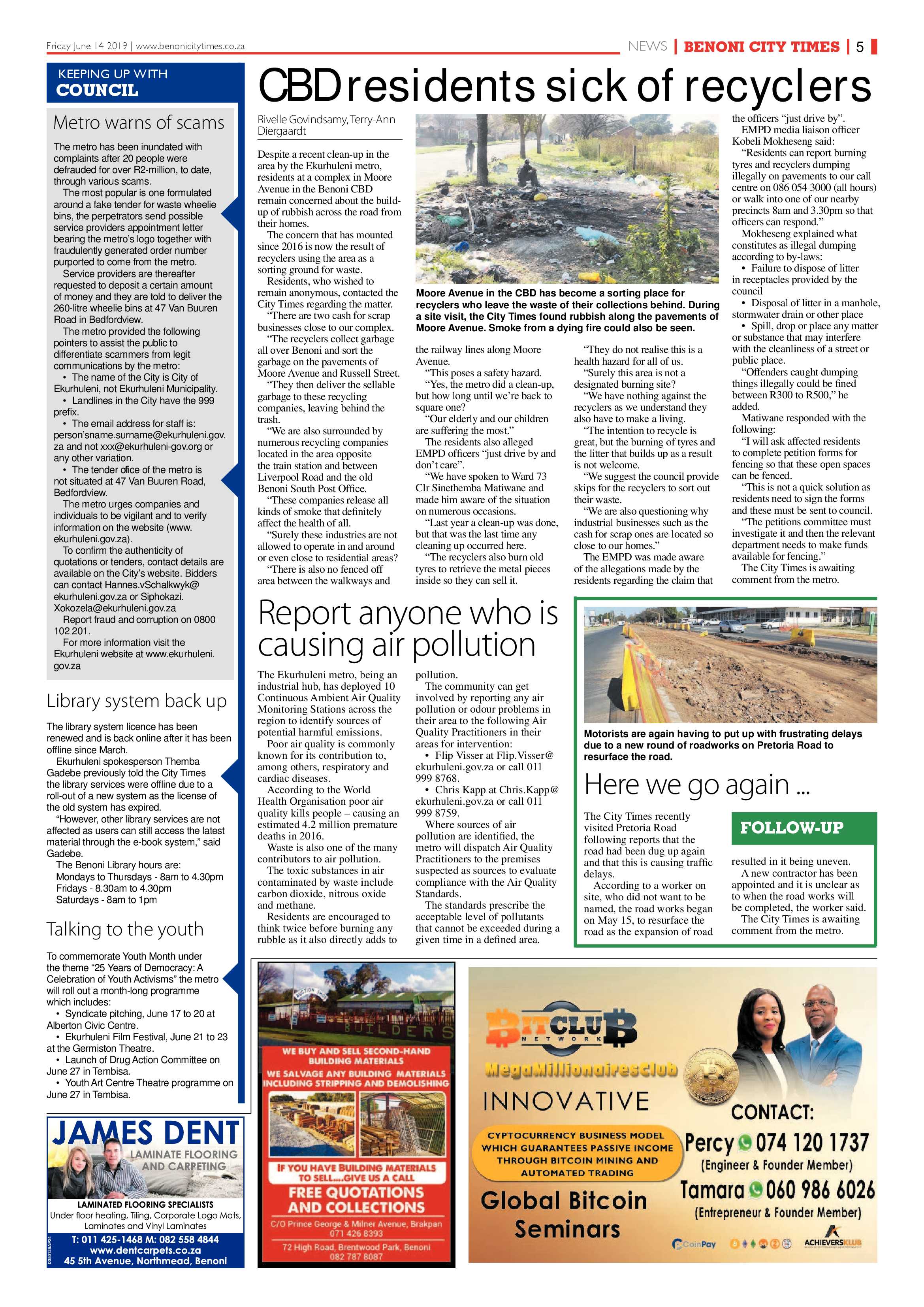 Benoni City Times 13 June 2019 page 5