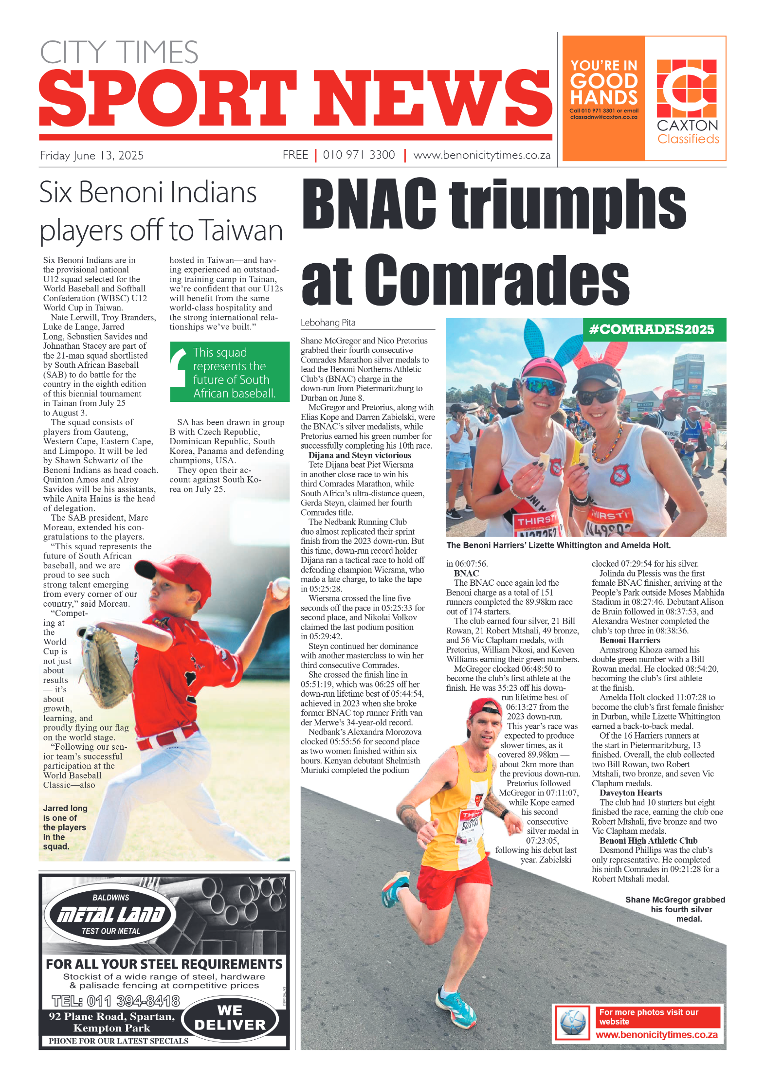 Benoni City Times 13 June 2025 page 10