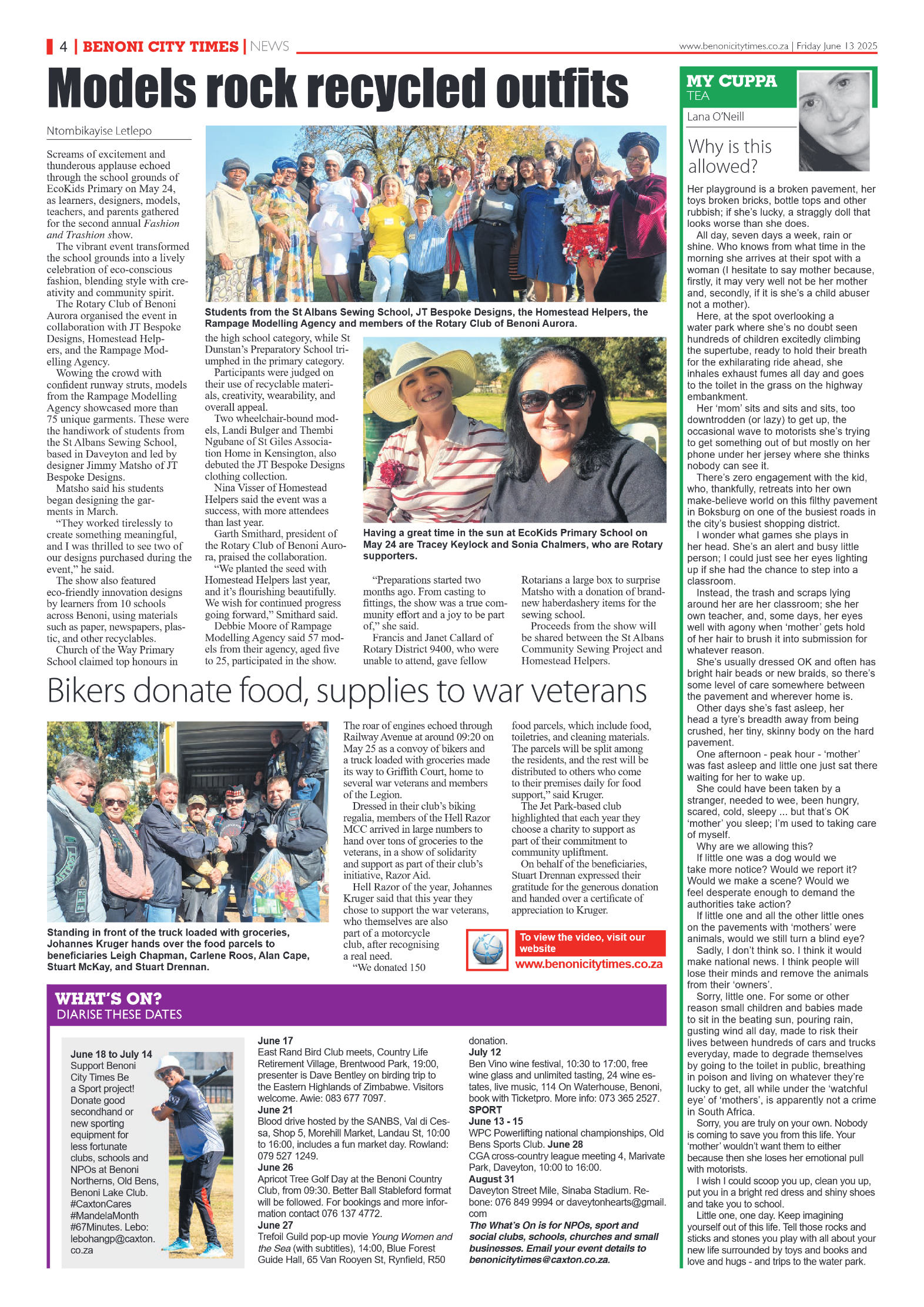 Benoni City Times 13 June 2025 page 6