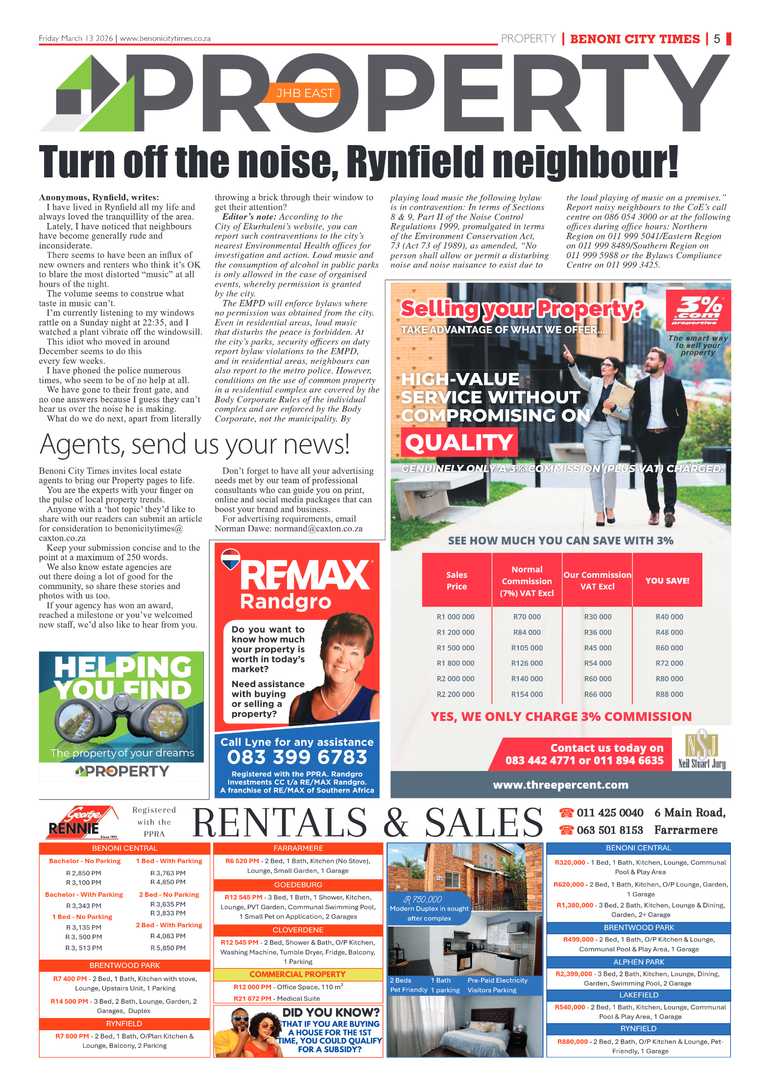 Benoni City Times 13 March 2026 page 7