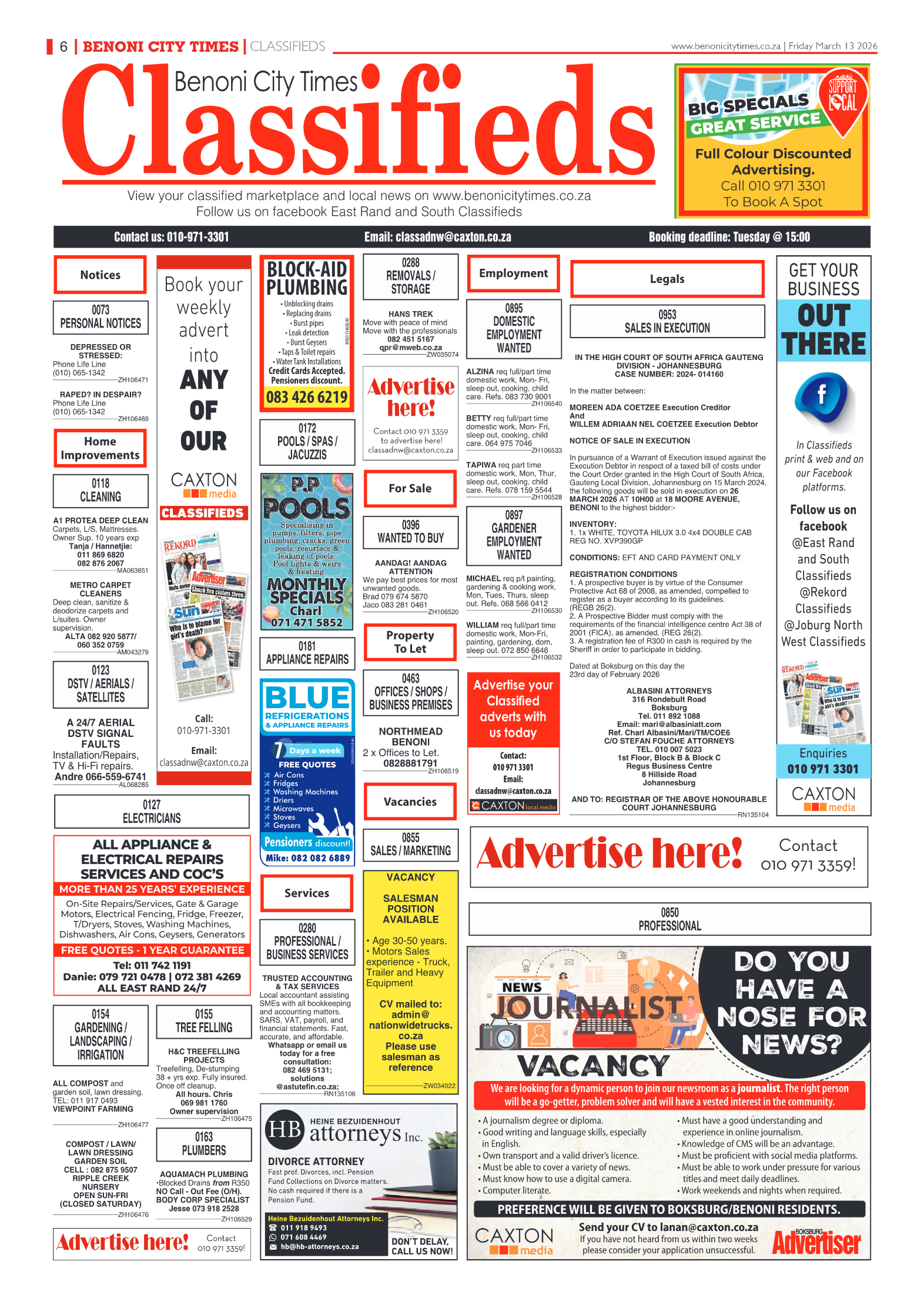 Benoni City Times 13 March 2026 page 8