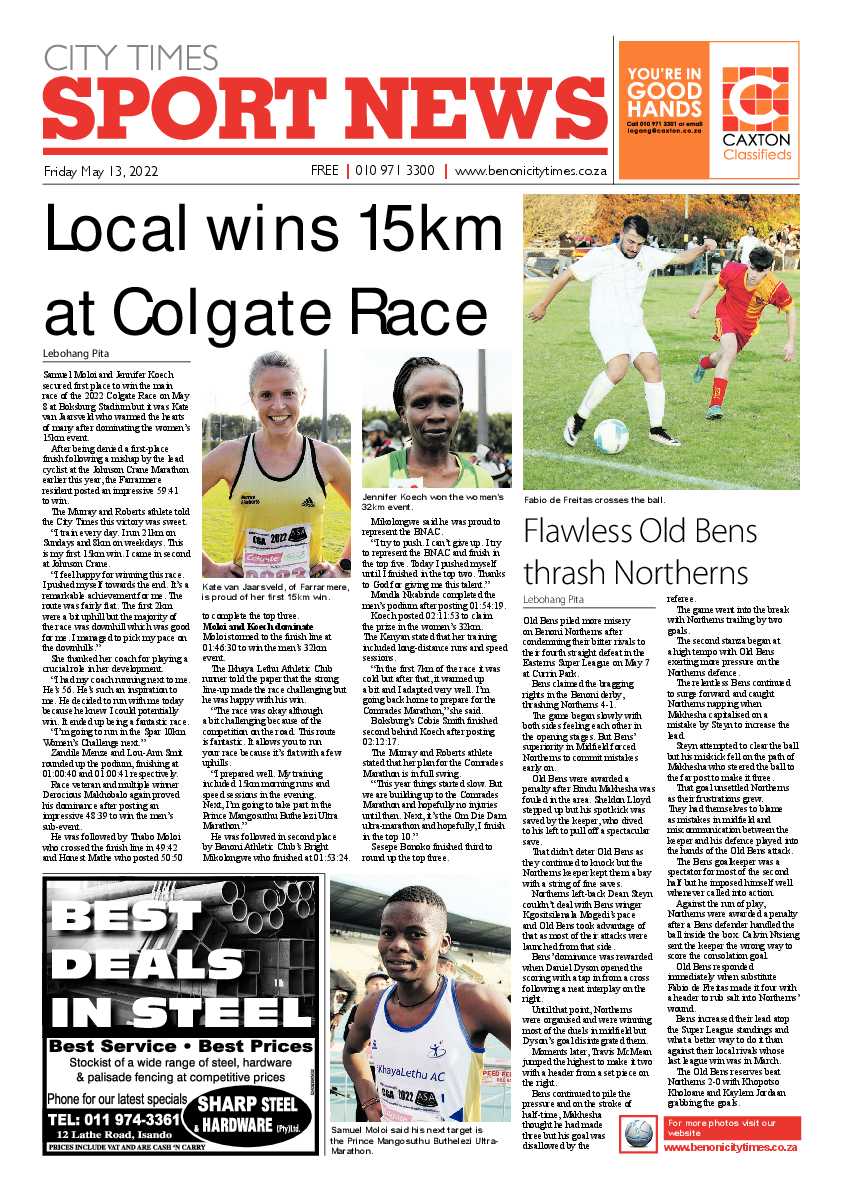Benoni City Times 13 May 2022 page 12